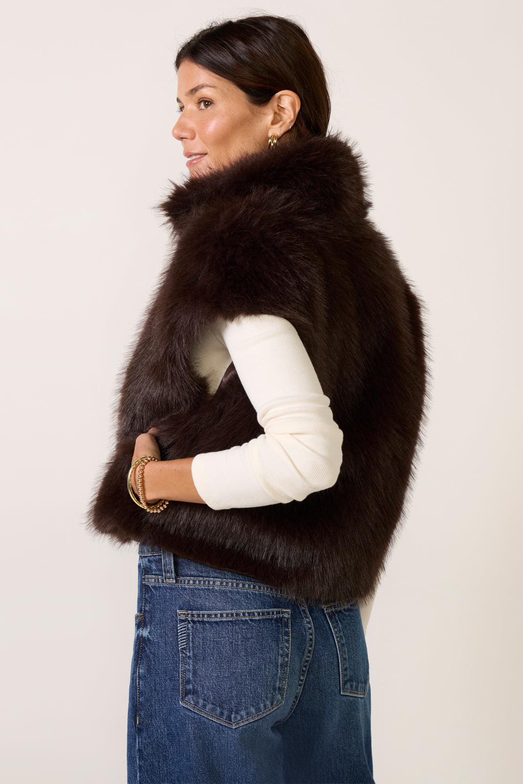 Silky Fur Vest