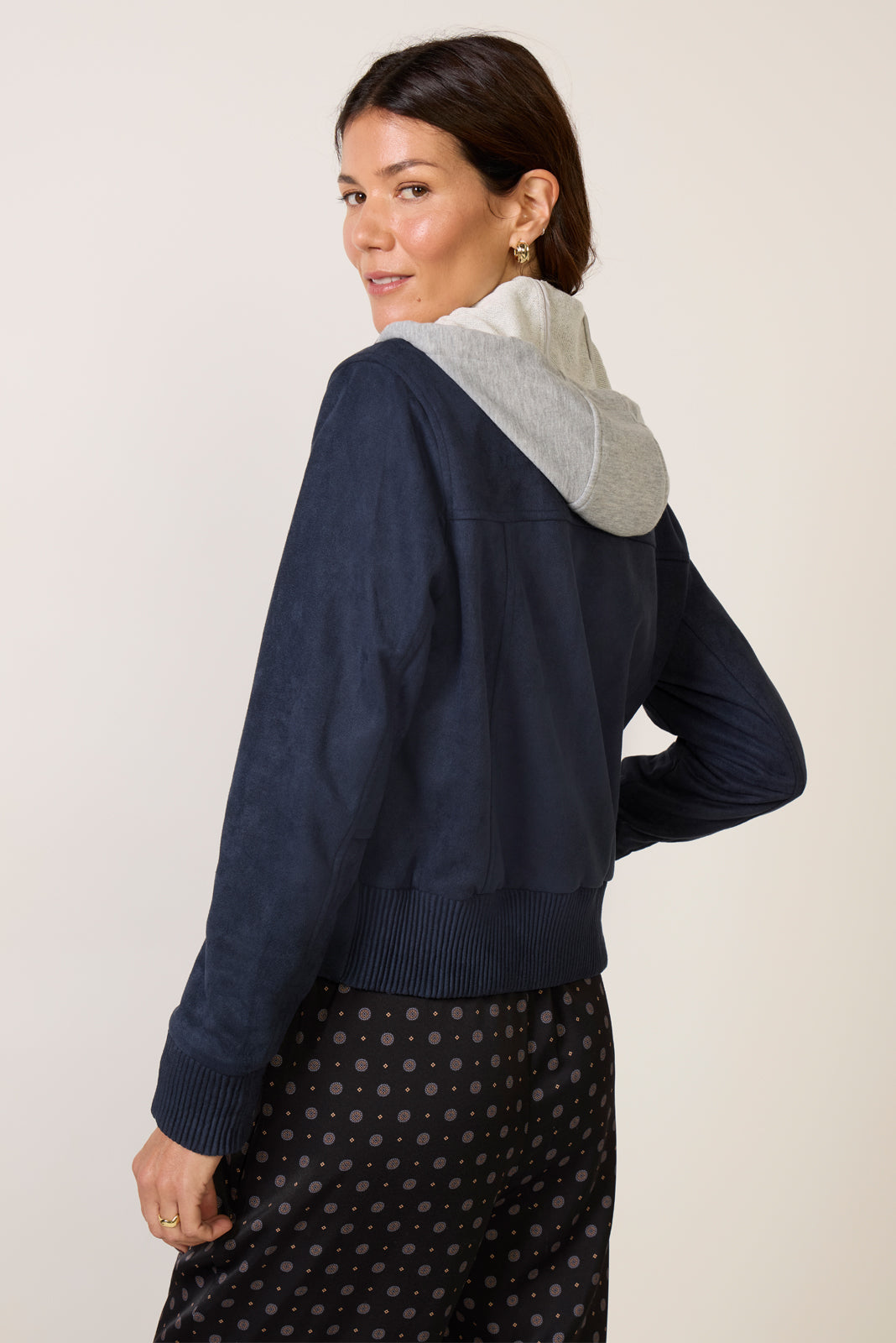 Blake Faux Suede Twofer Jacket