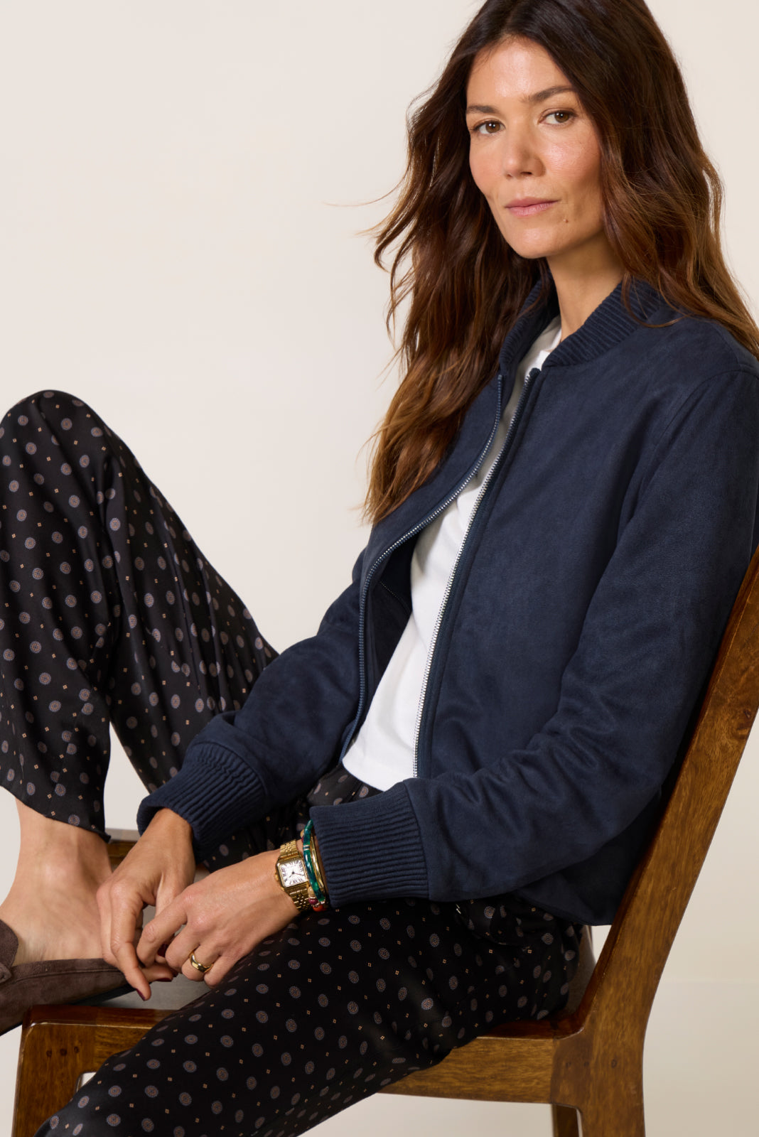 Blake Faux Suede Twofer Jacket