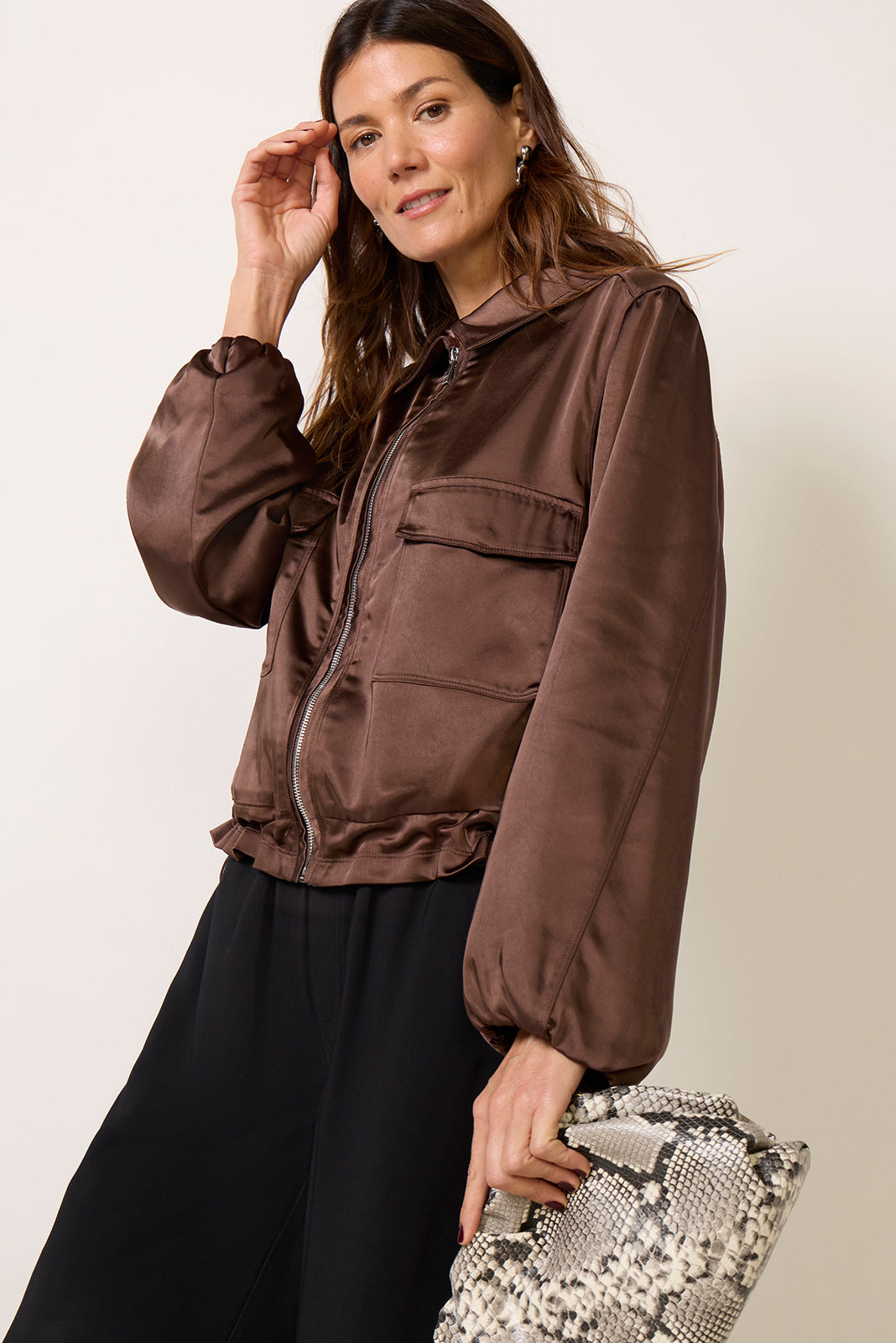 Flor Satin Jacket