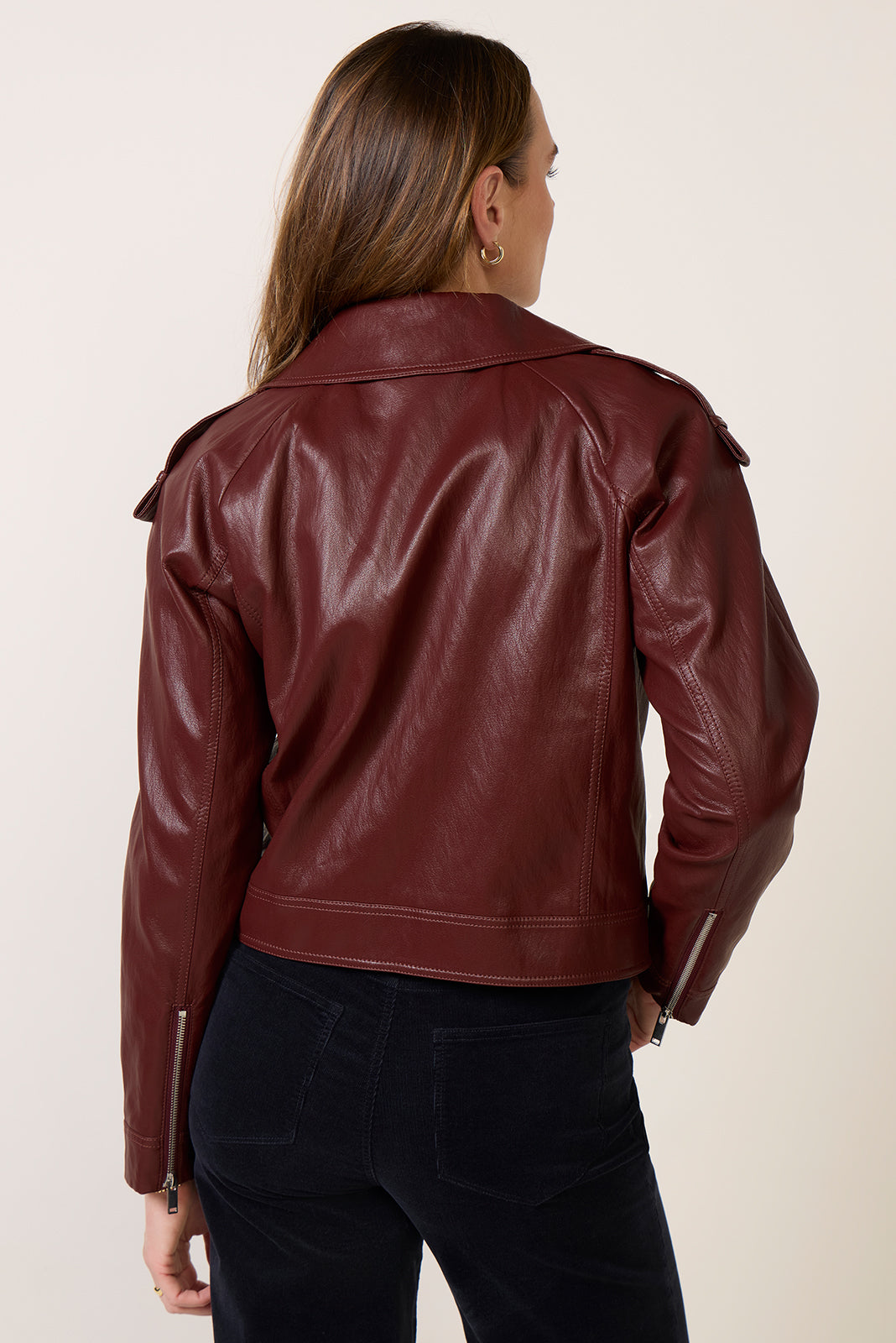 Ivy Faux Leather Moto Jacket