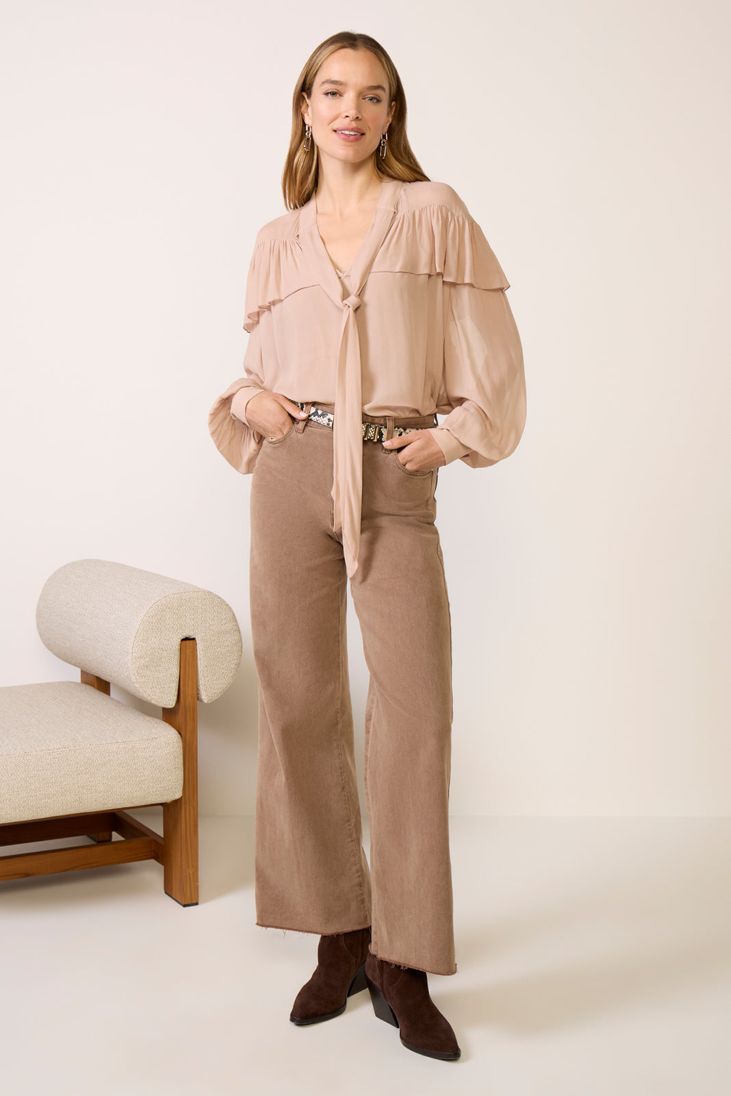 Fade Into You Ruffle Blouse