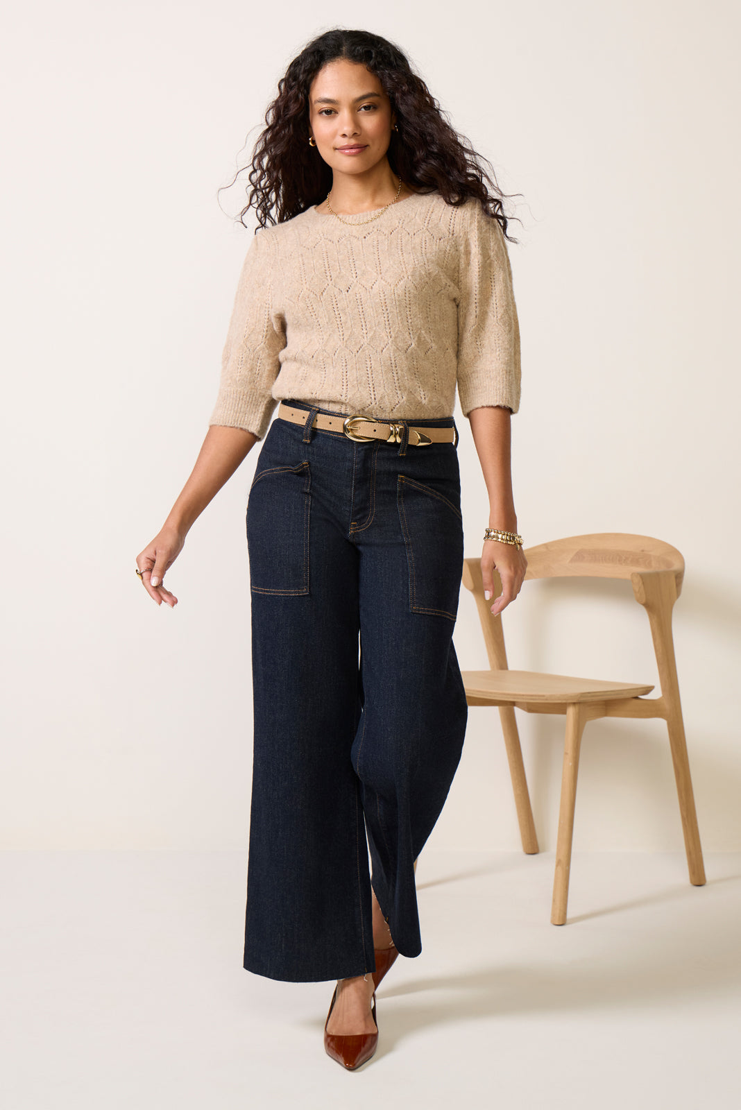 Petite Jodi Front Patch Pockets Jean