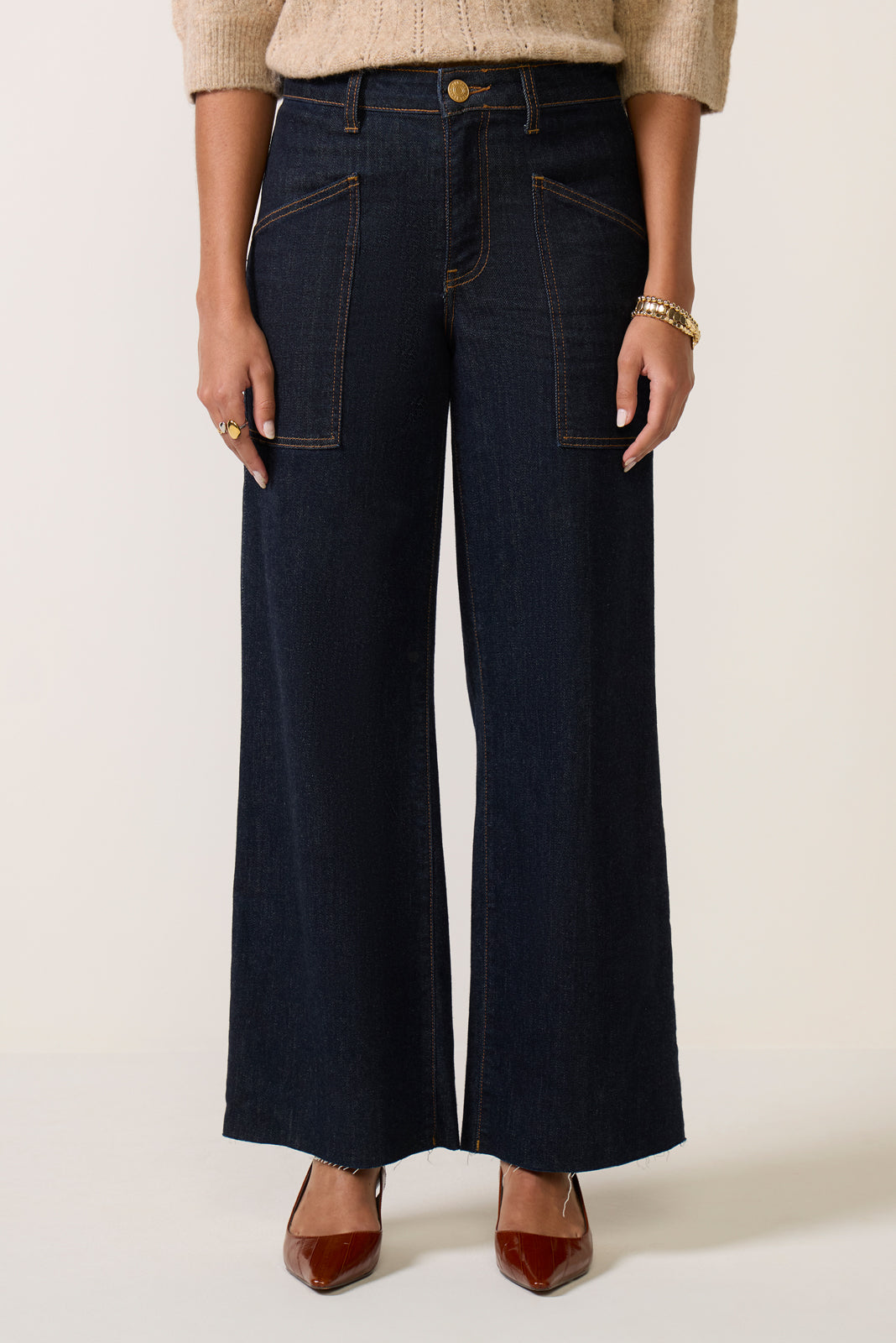 Petite Jodi Front Patch Pockets Jean