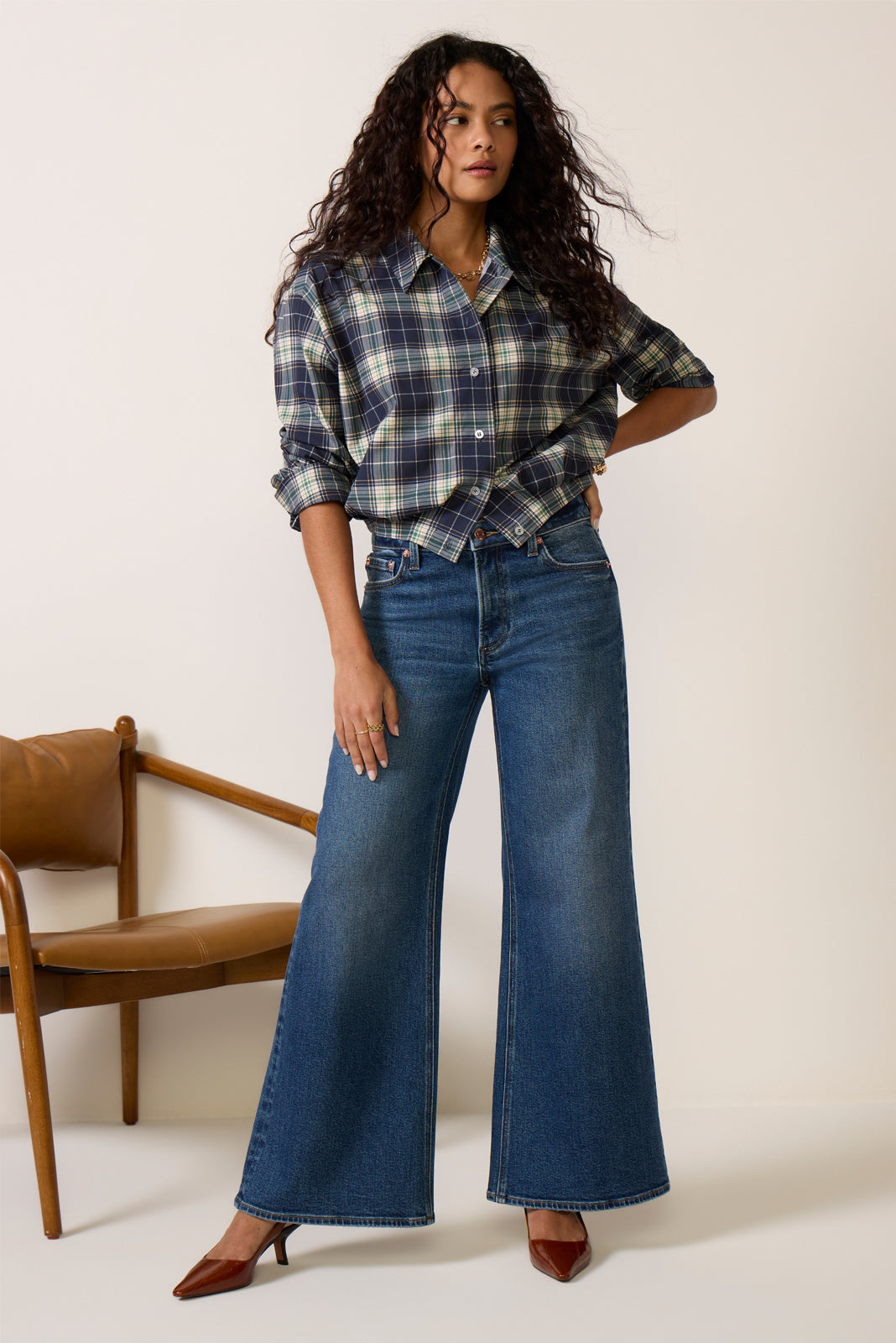 Petite Vivian Wide Leg Jean