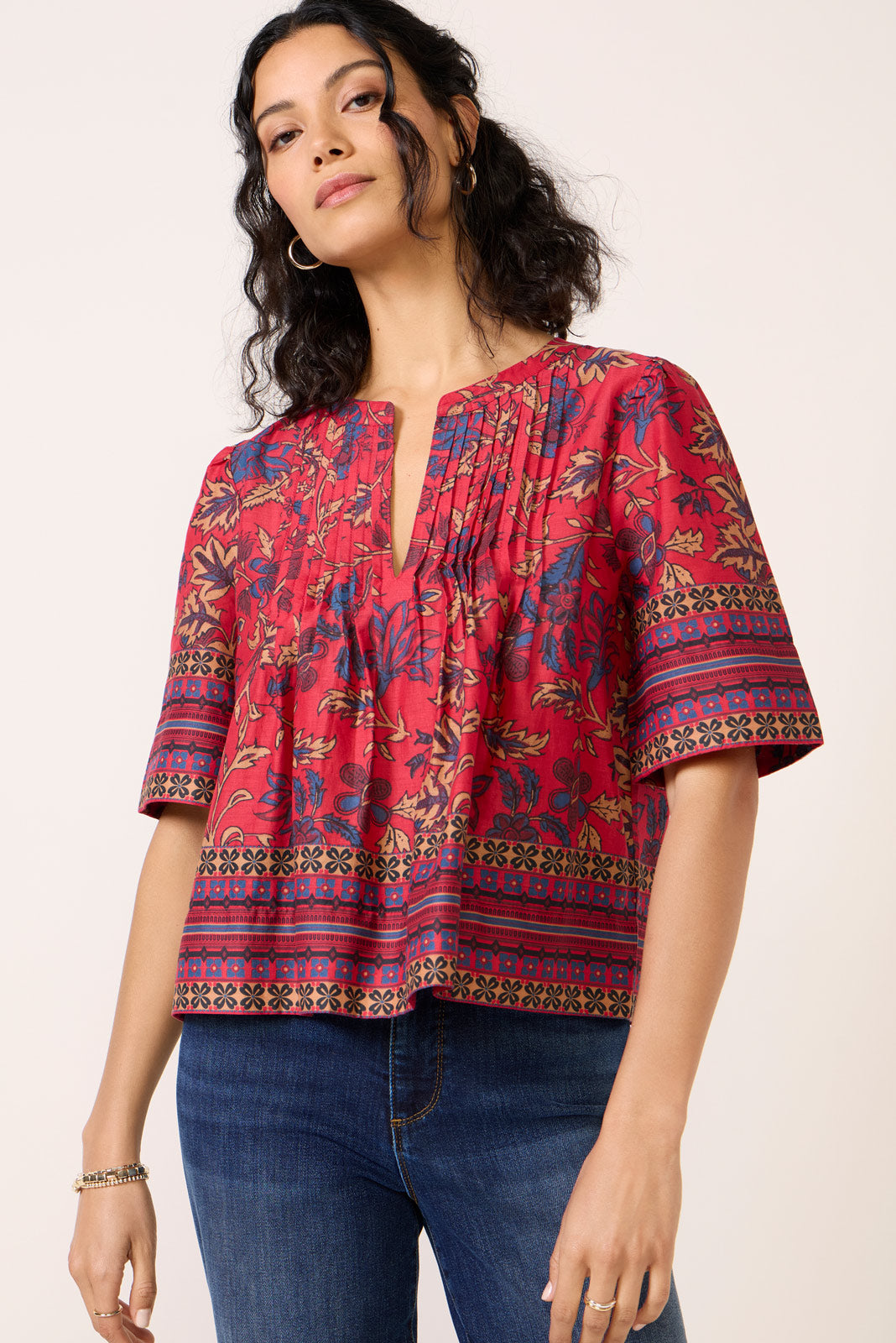 Maxine Split Neck Blouse