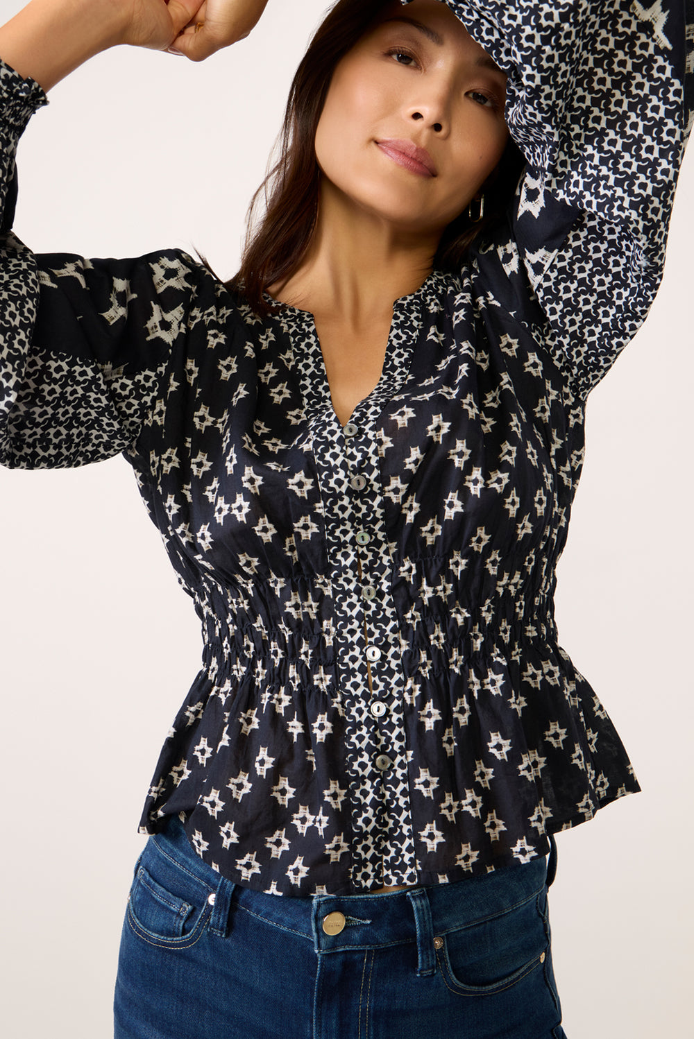 Charlotte Blouse Indigo