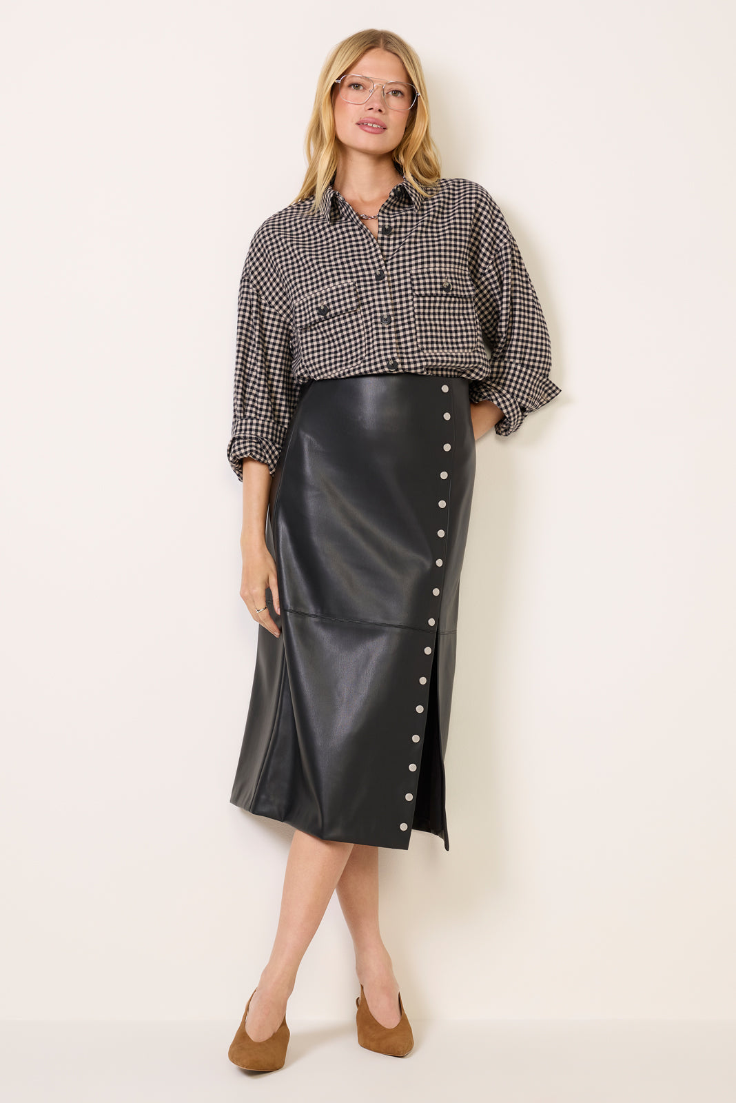 Norma Cropped Twill Shirting