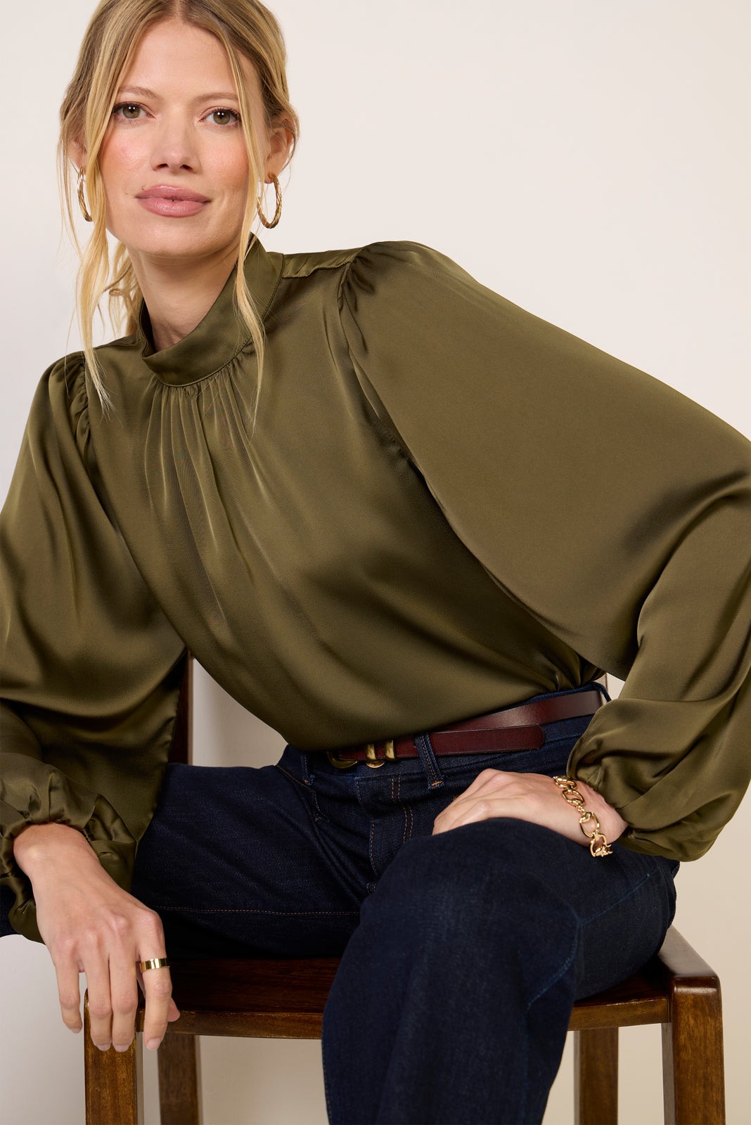 Clara Satin Blouse