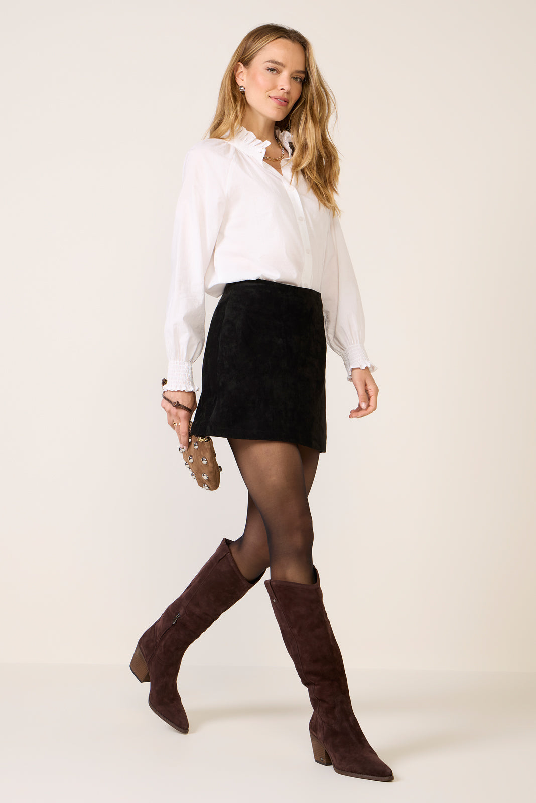 ★OVERDUEFLAIR★SUEDE MINI SKIRT 072225_SeptEcomm_ZK253337E_199