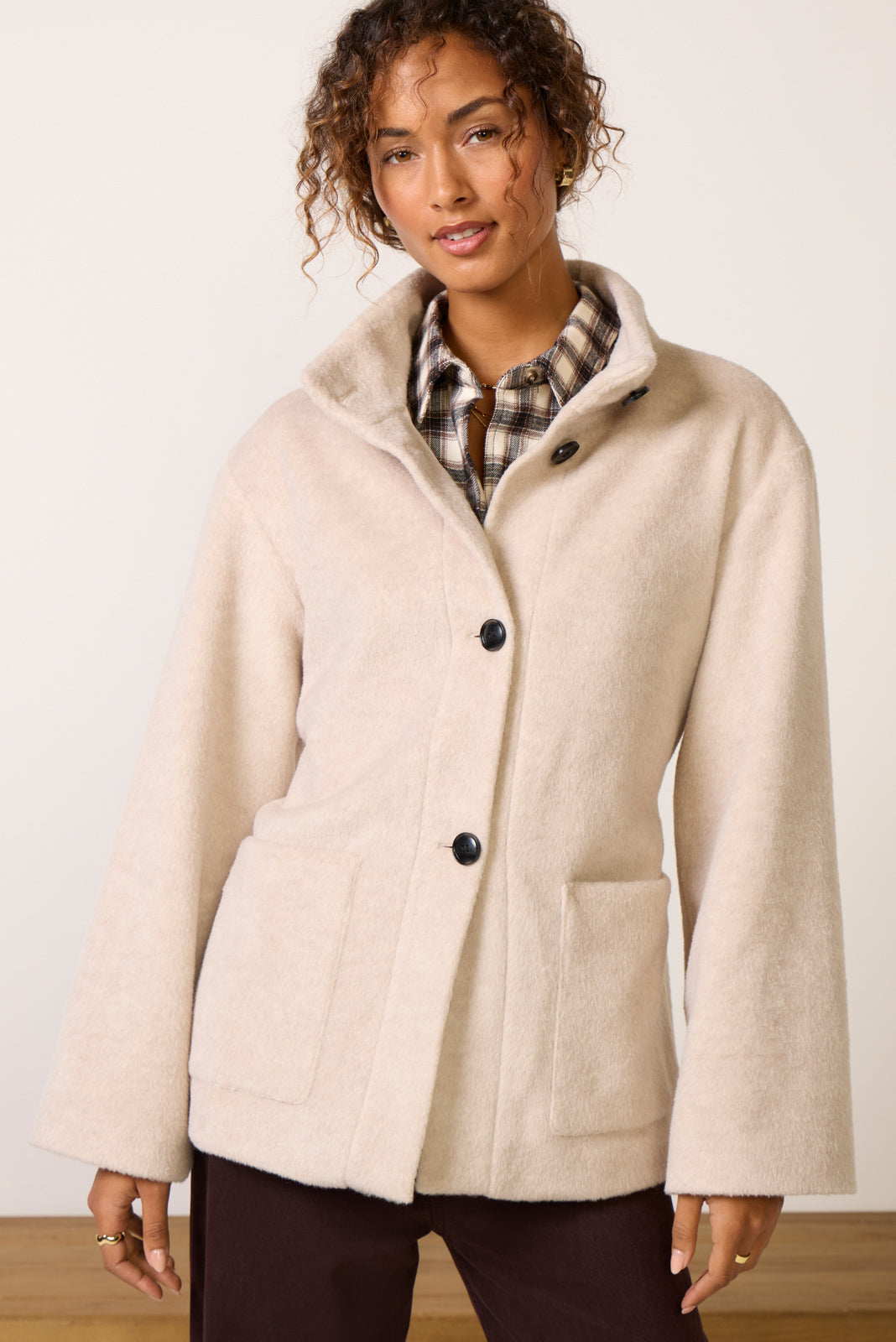 Bundled Wool Coat