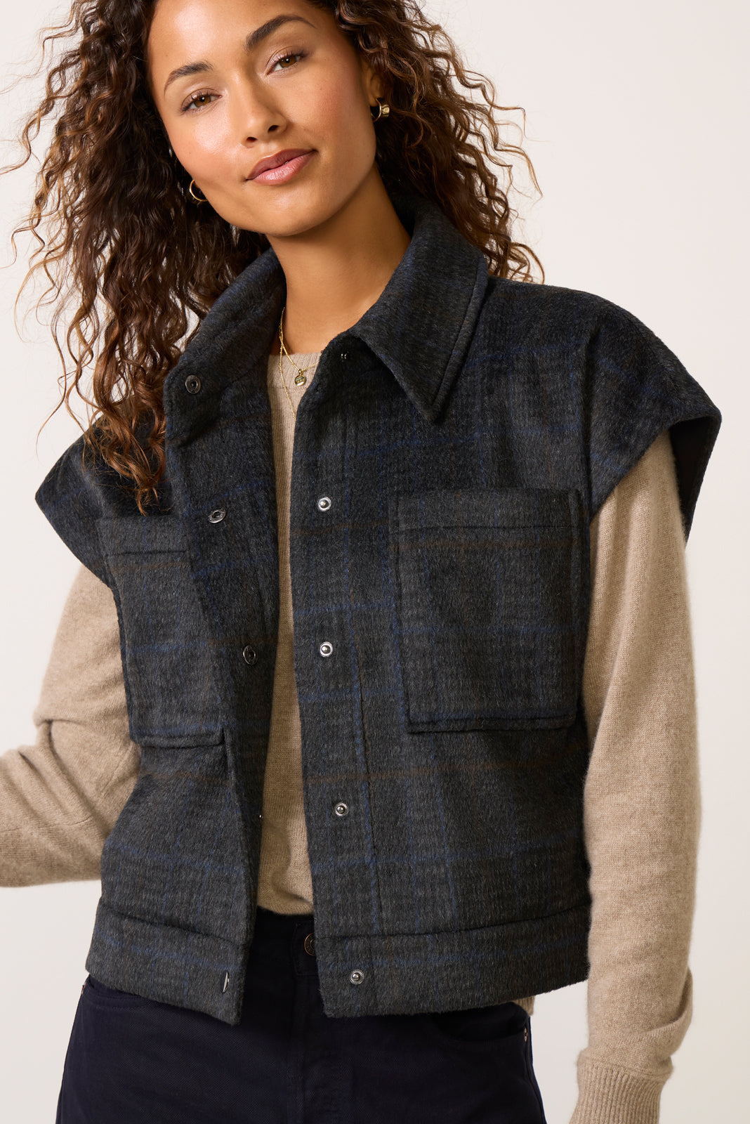 Xena Plaid Vest