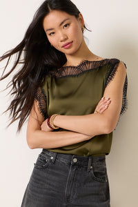 Nicola Lace Trim Blouse