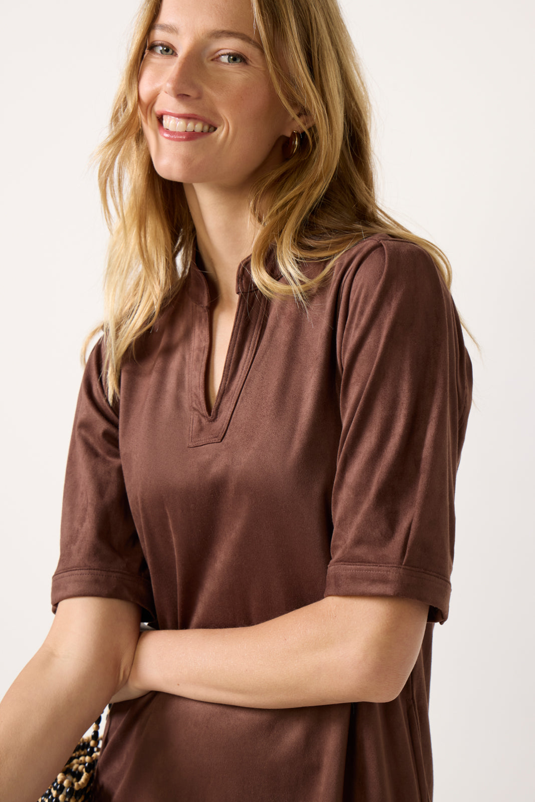Roseli Faux Suede Mini Dress