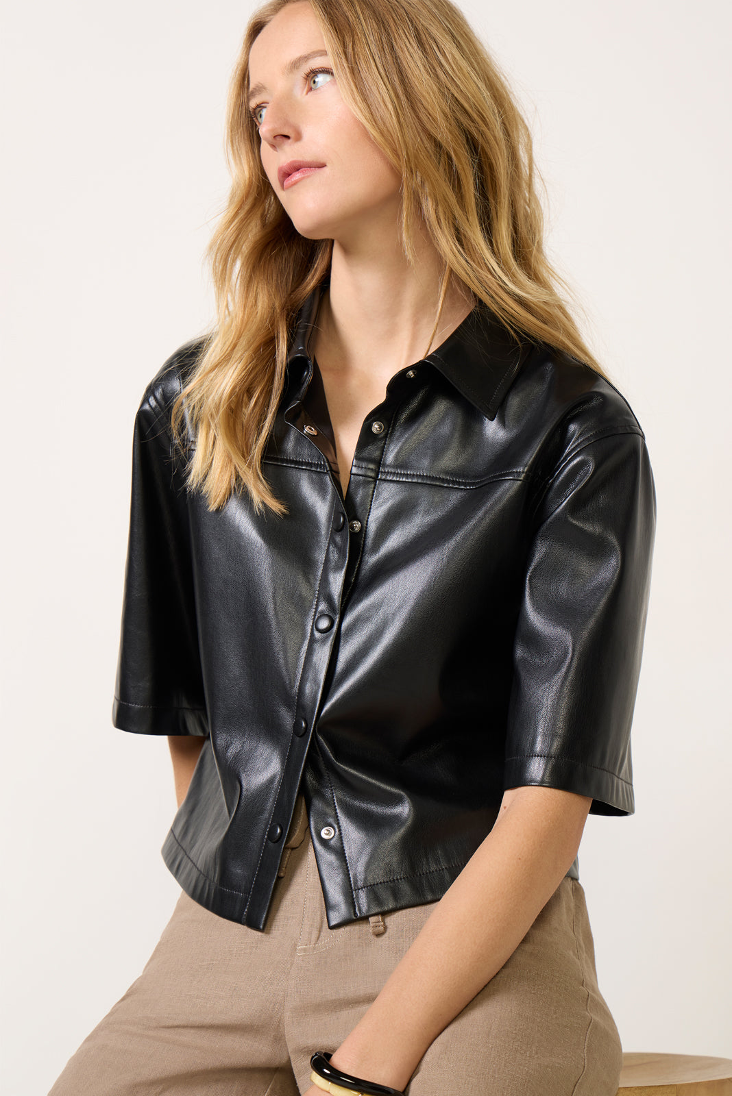 Clara Vegan Leather Jacket