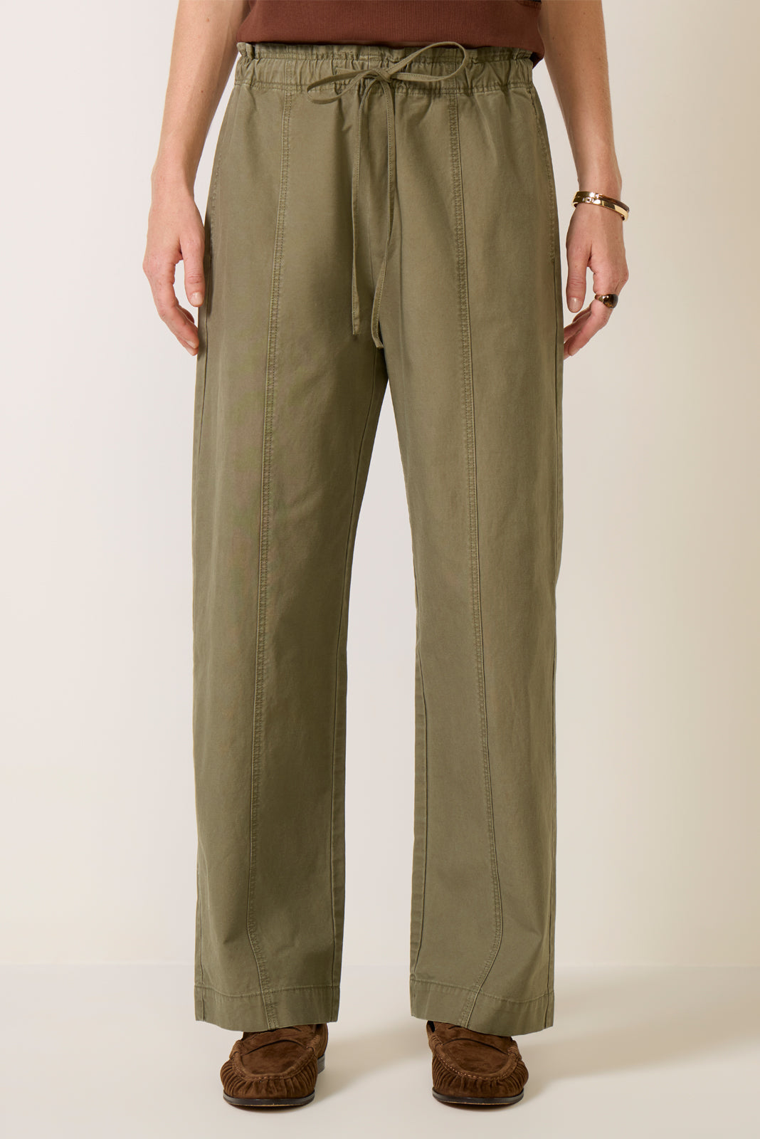 Cotton Twill Drawstring Pant