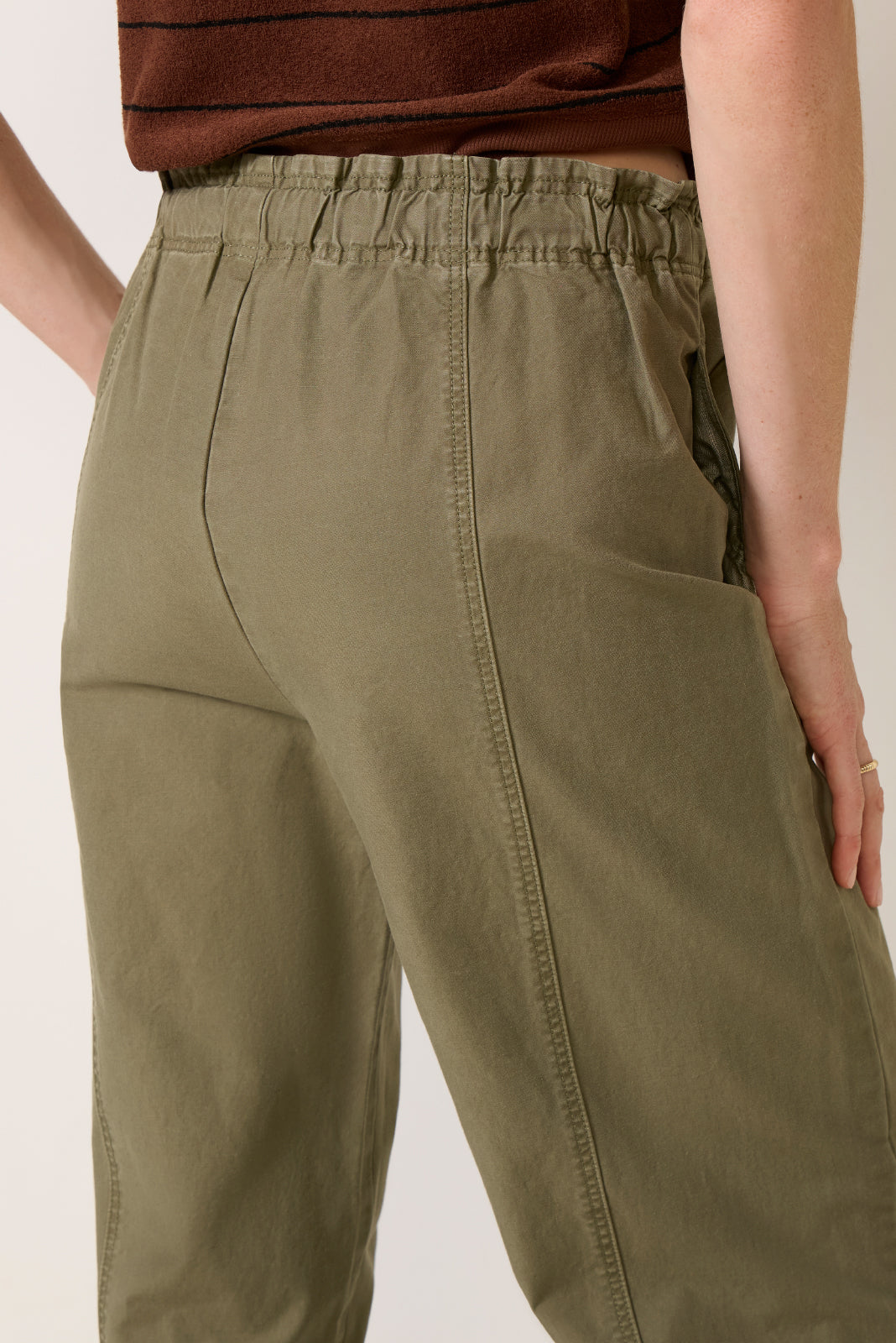 Cotton Twill Drawstring Pant