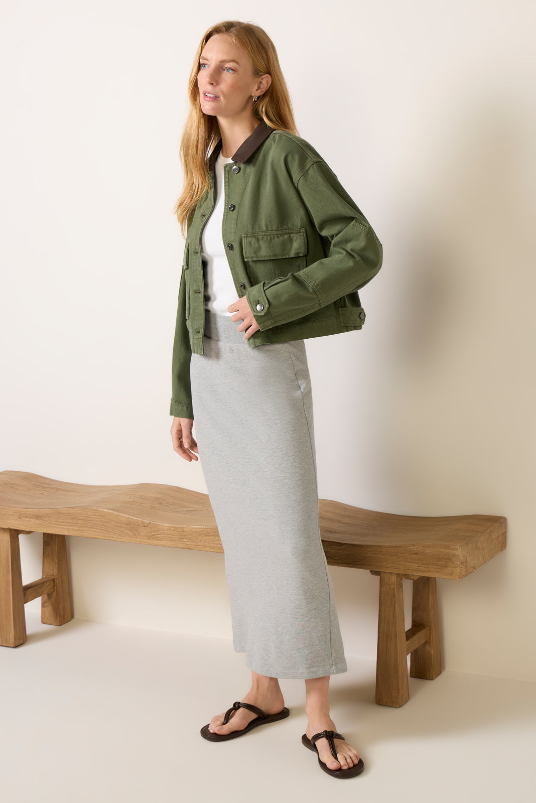 Rey Cropped Chore Jacket