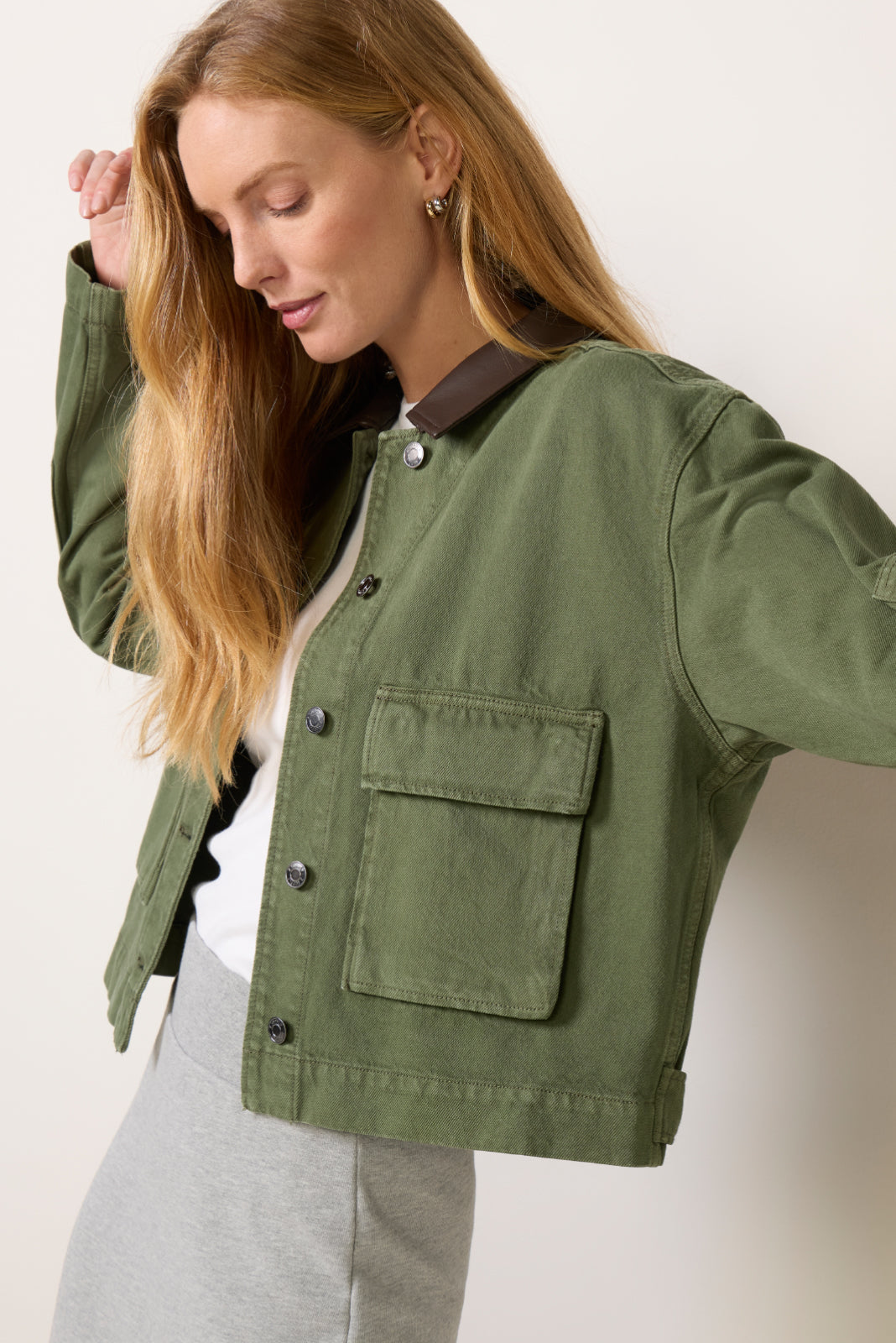 Rey Cropped Chore Jacket
