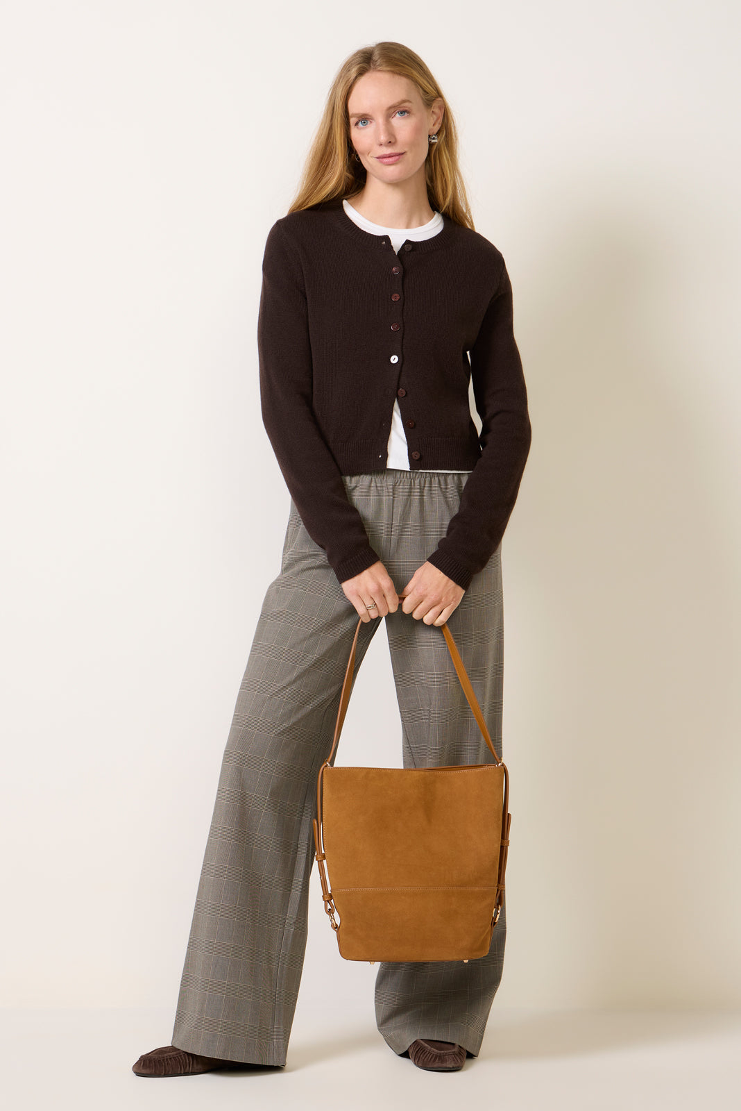 Clara Cashmere Crew Cardigan