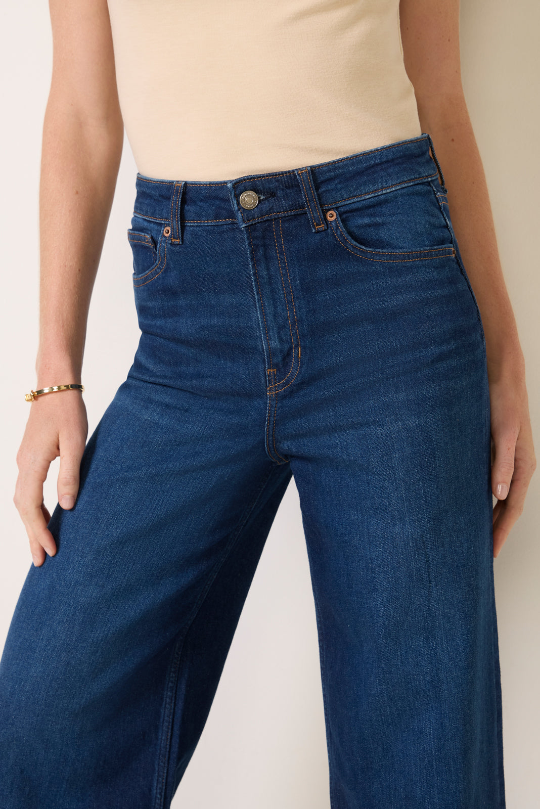 Bex Super Stretch High Rise Wide Leg Jean