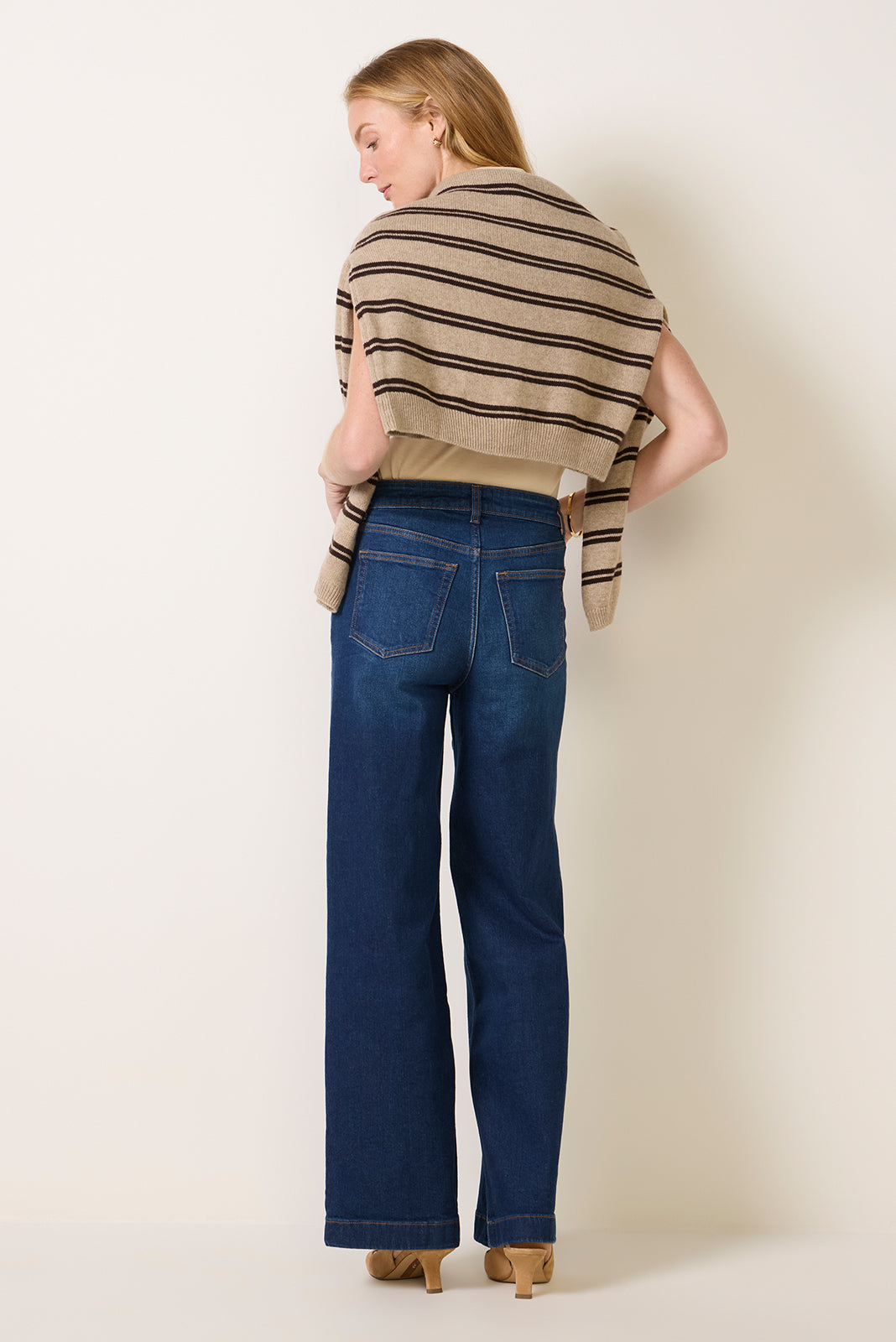Bex Super Stretch High Rise Wide Leg Jean