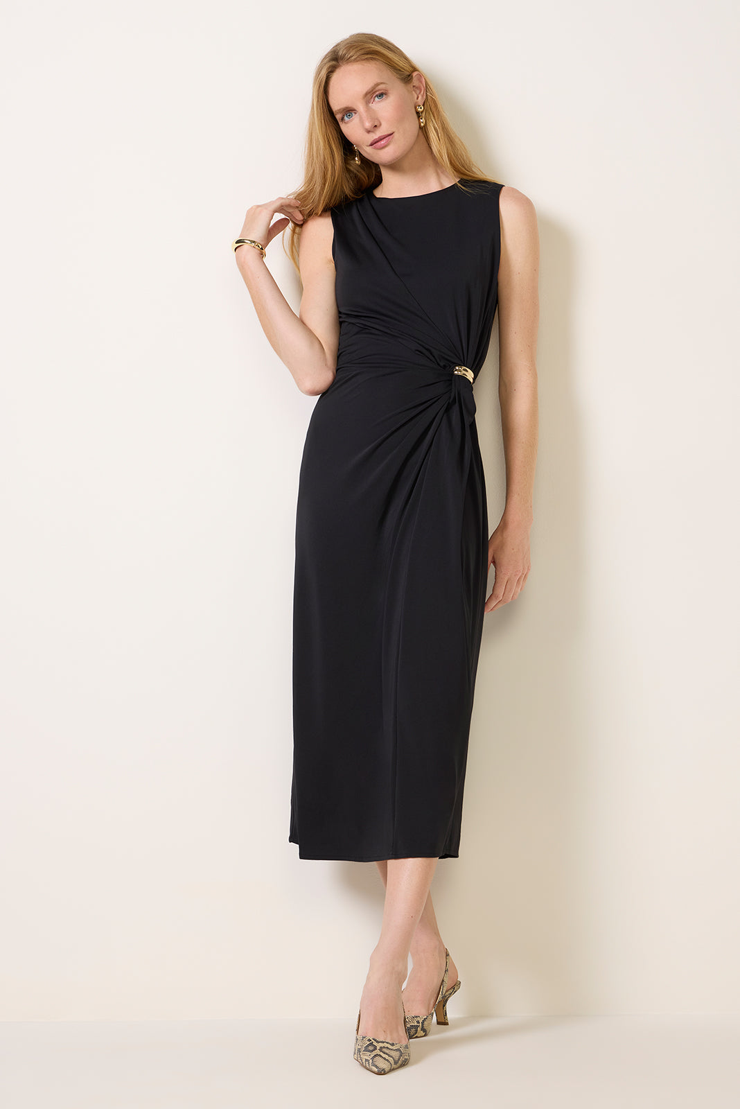 Presley Knot Waist Midi Dress