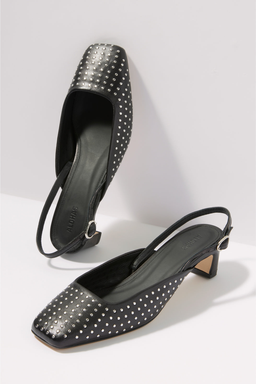 Lindy Studs Leather Pump