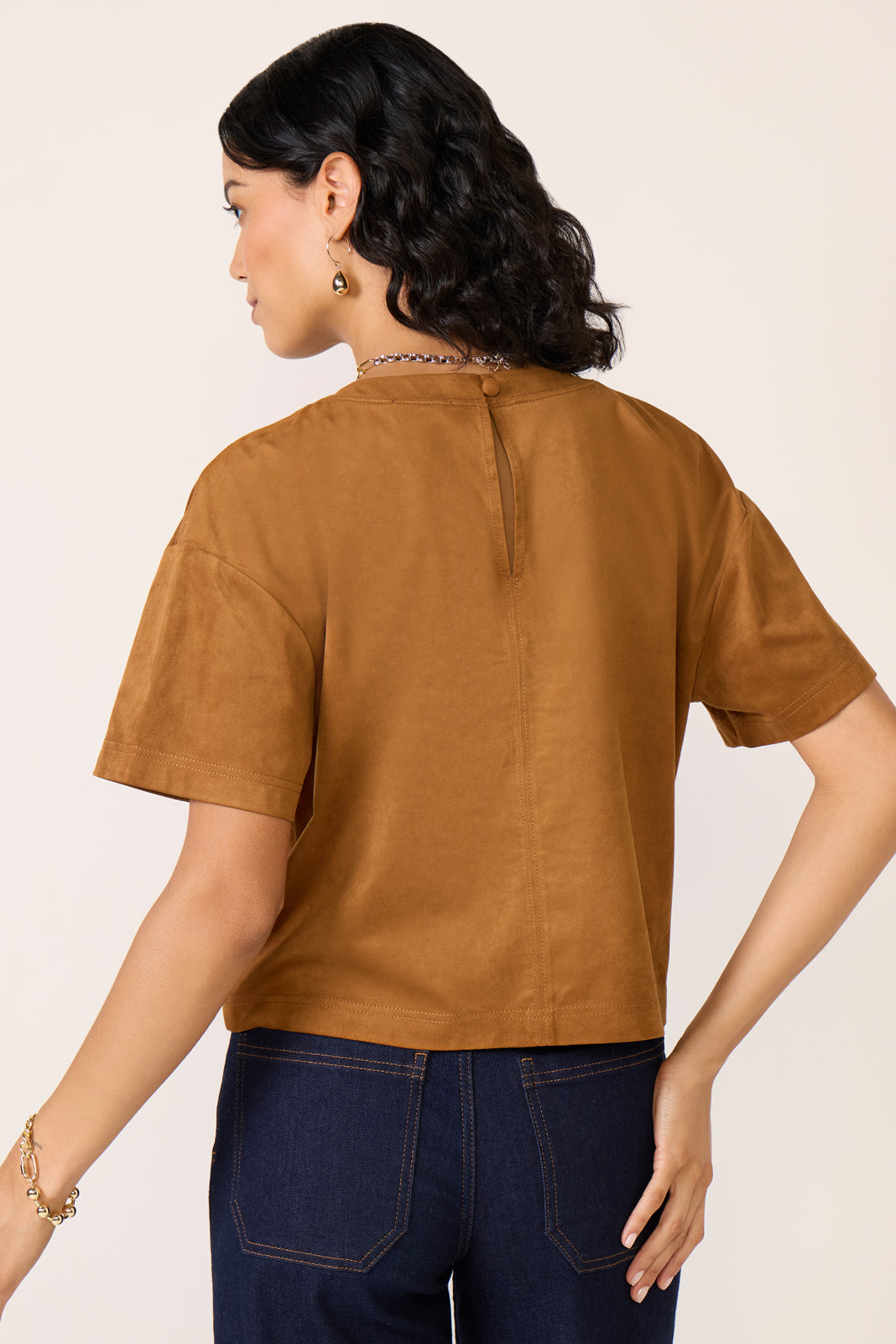 Kimberly Faux Suede Top