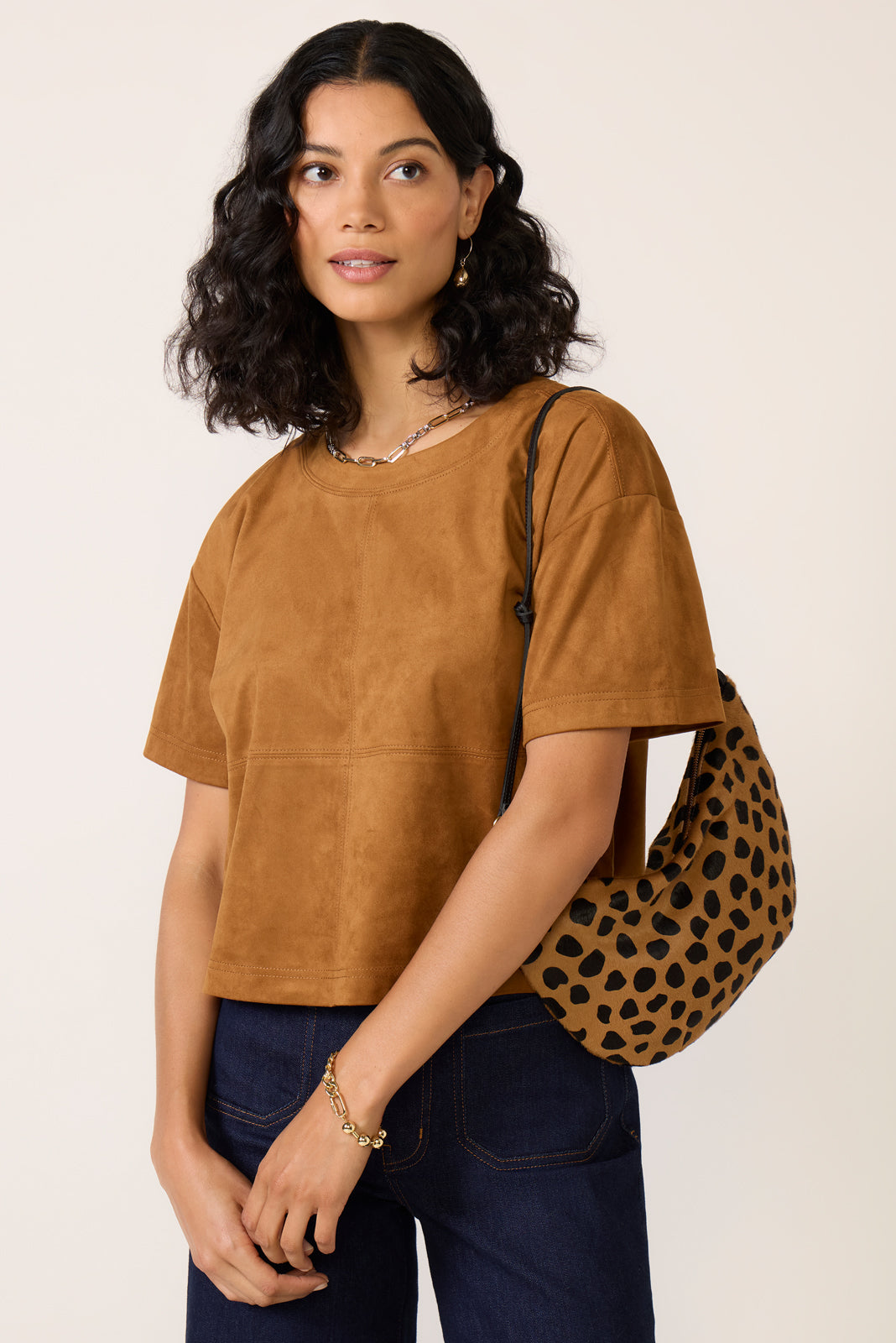 Kimberly Faux Suede Top