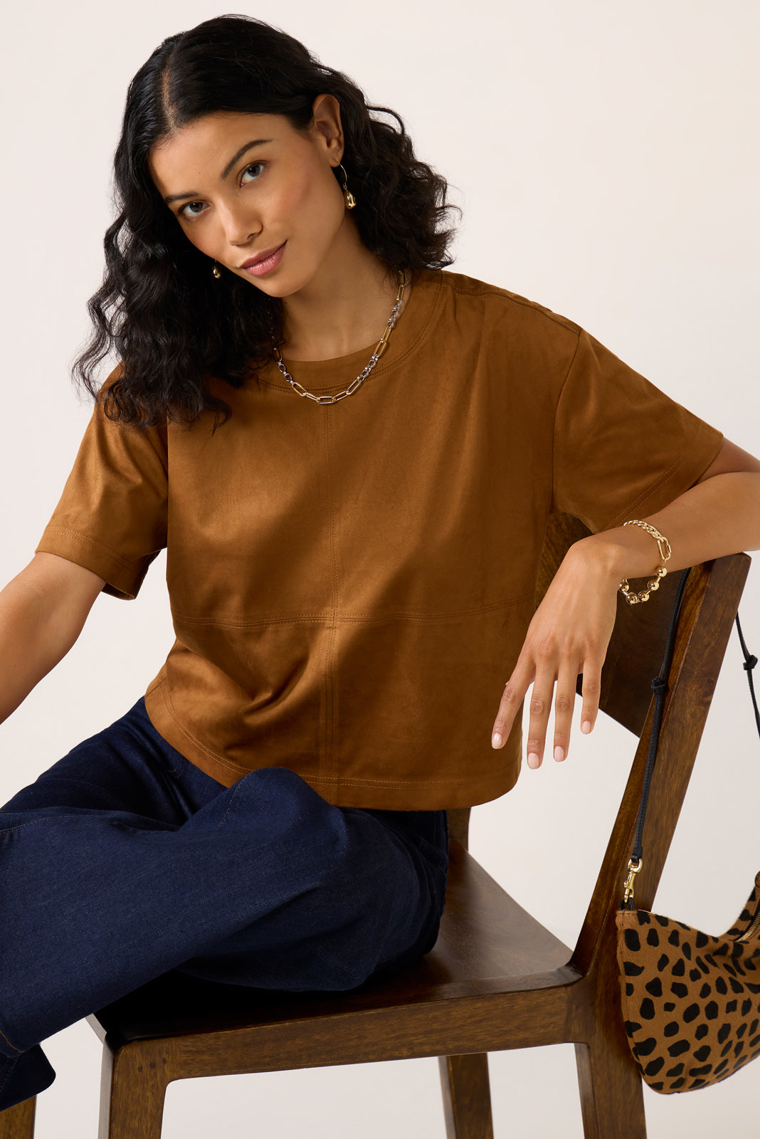 Kimberly Faux Suede Top