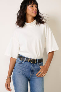 Josie Relaxed Mockneck Tee