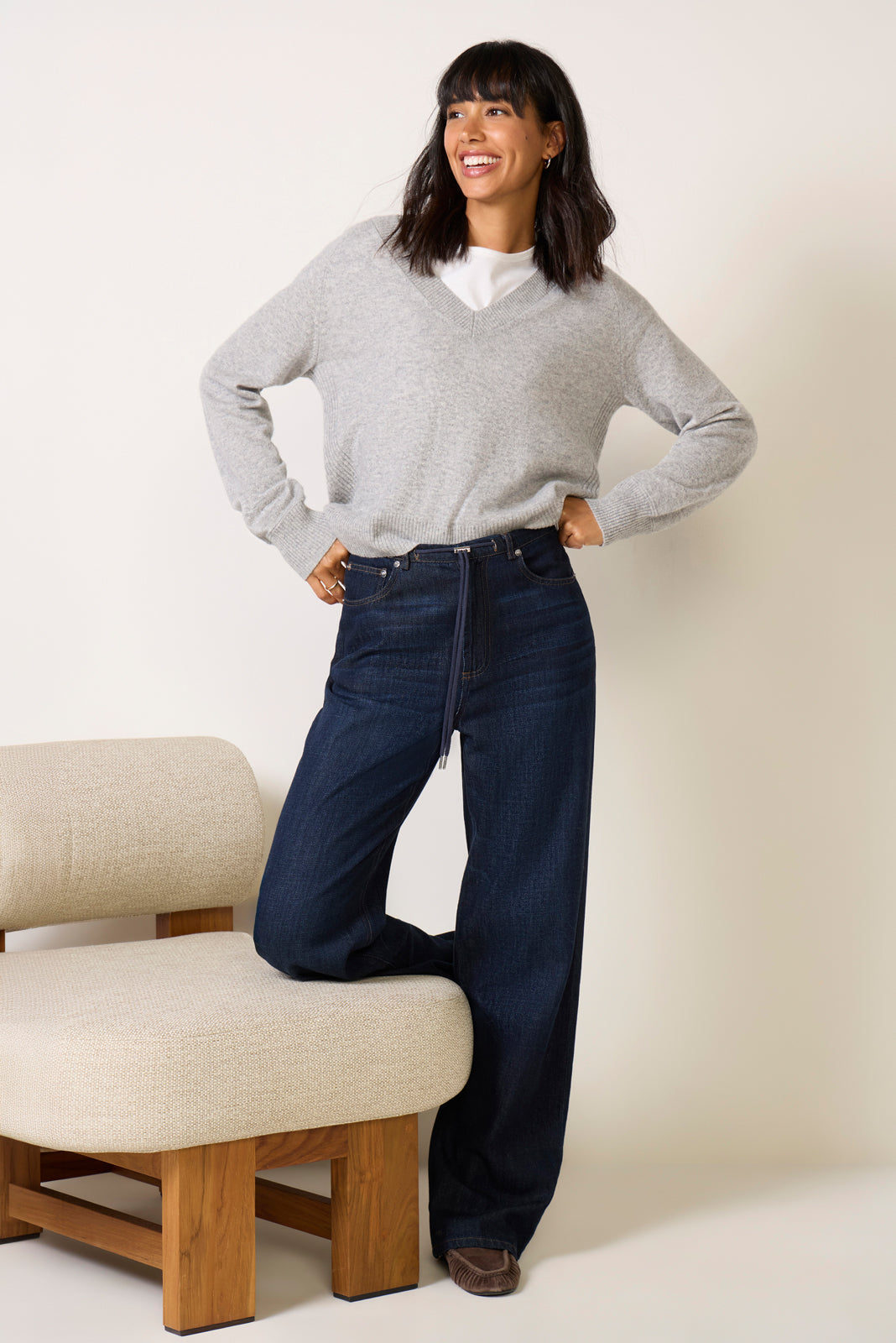 Juliet Cashmere V Neck Sweater