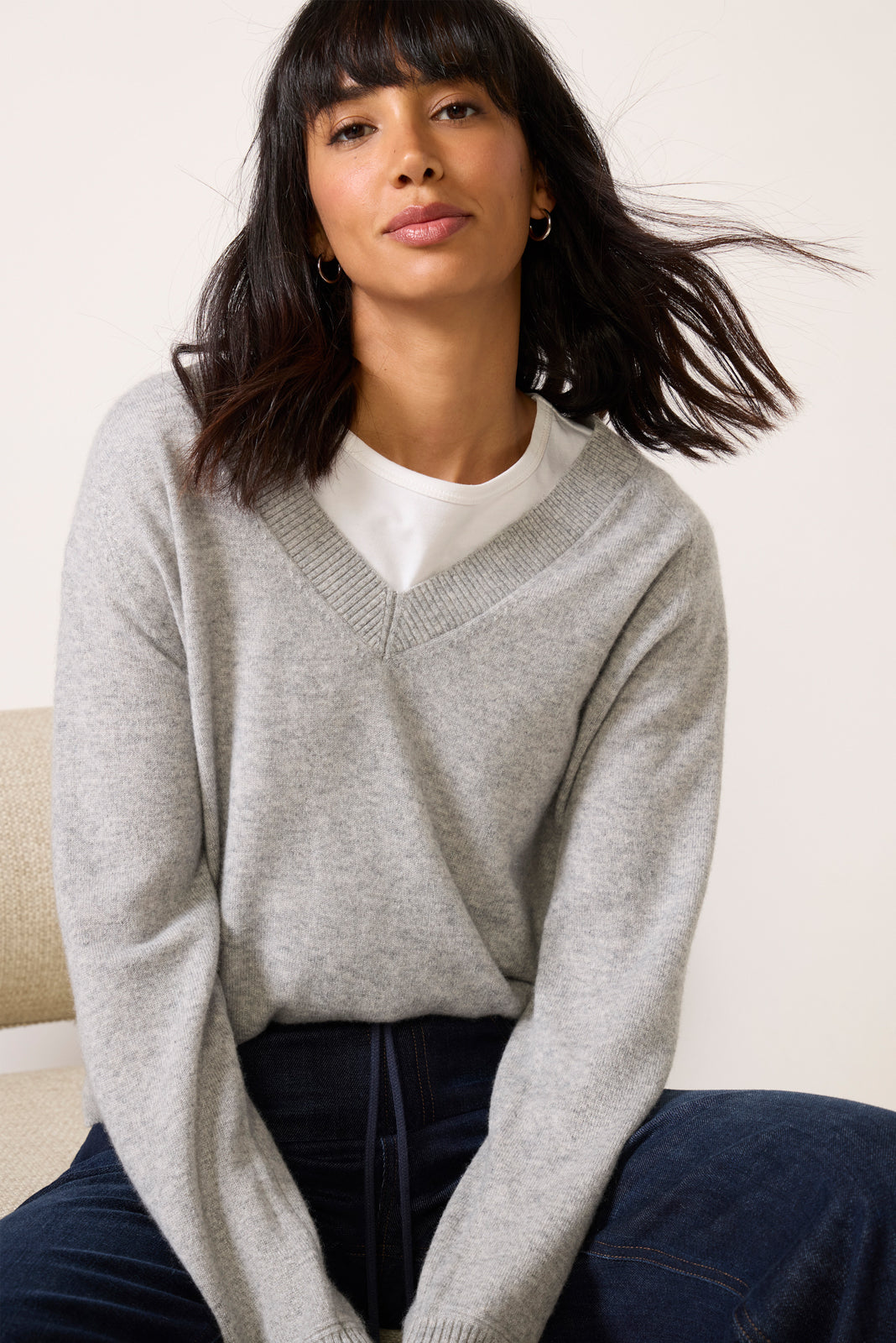 Juliet Cashmere V Neck Sweater