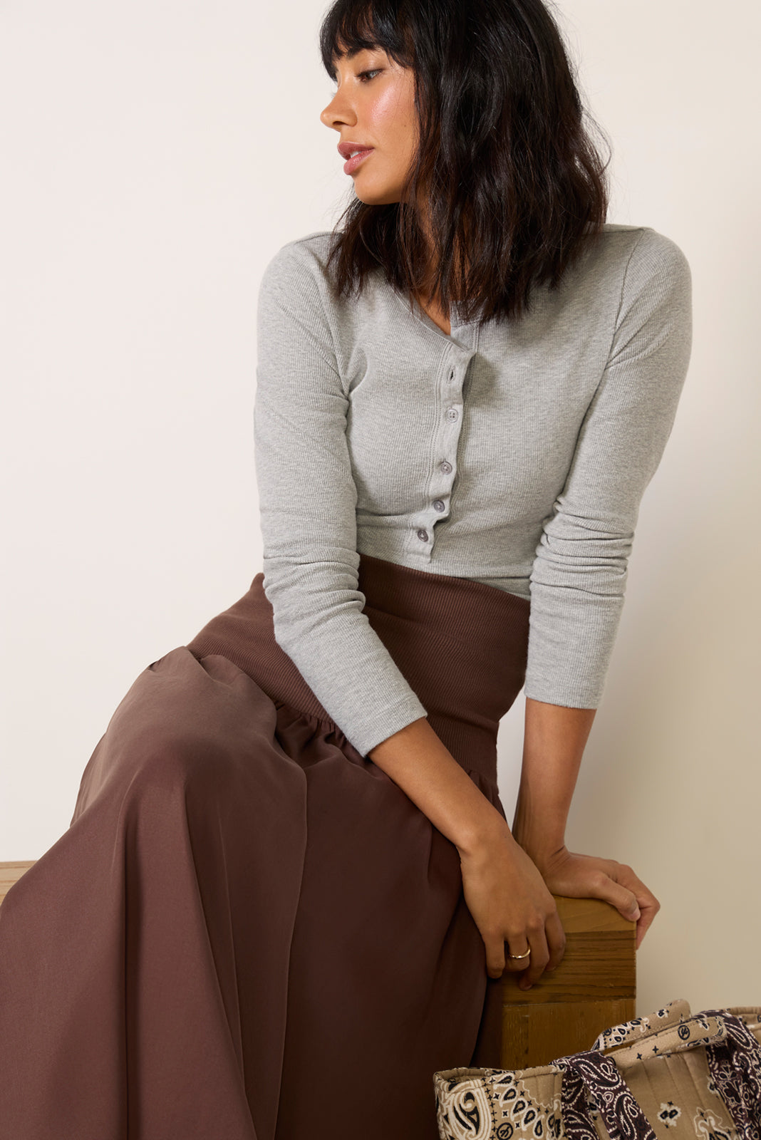 Odessa Knit Waist Maxi Skirt