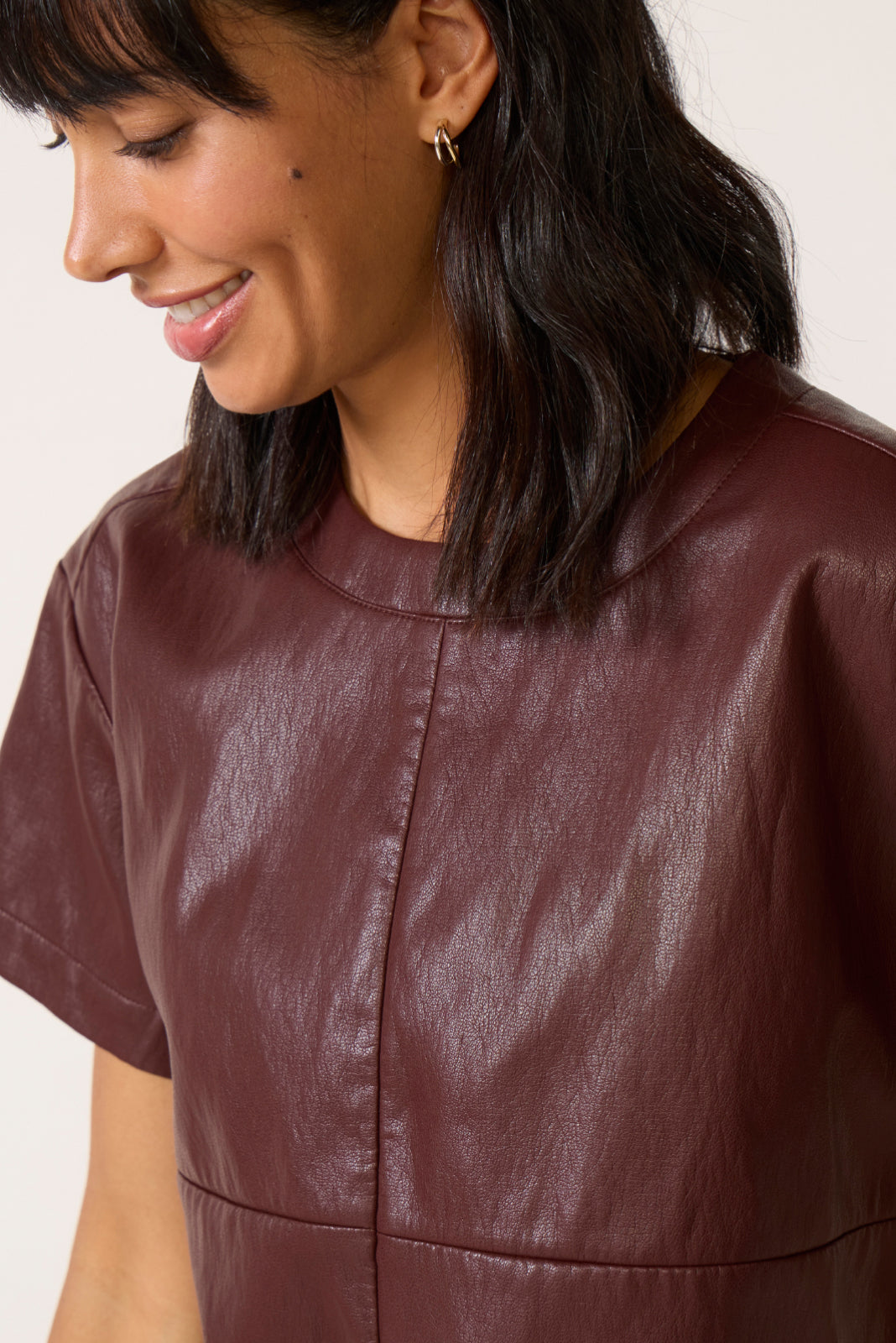 Kimberly Faux Leather Top