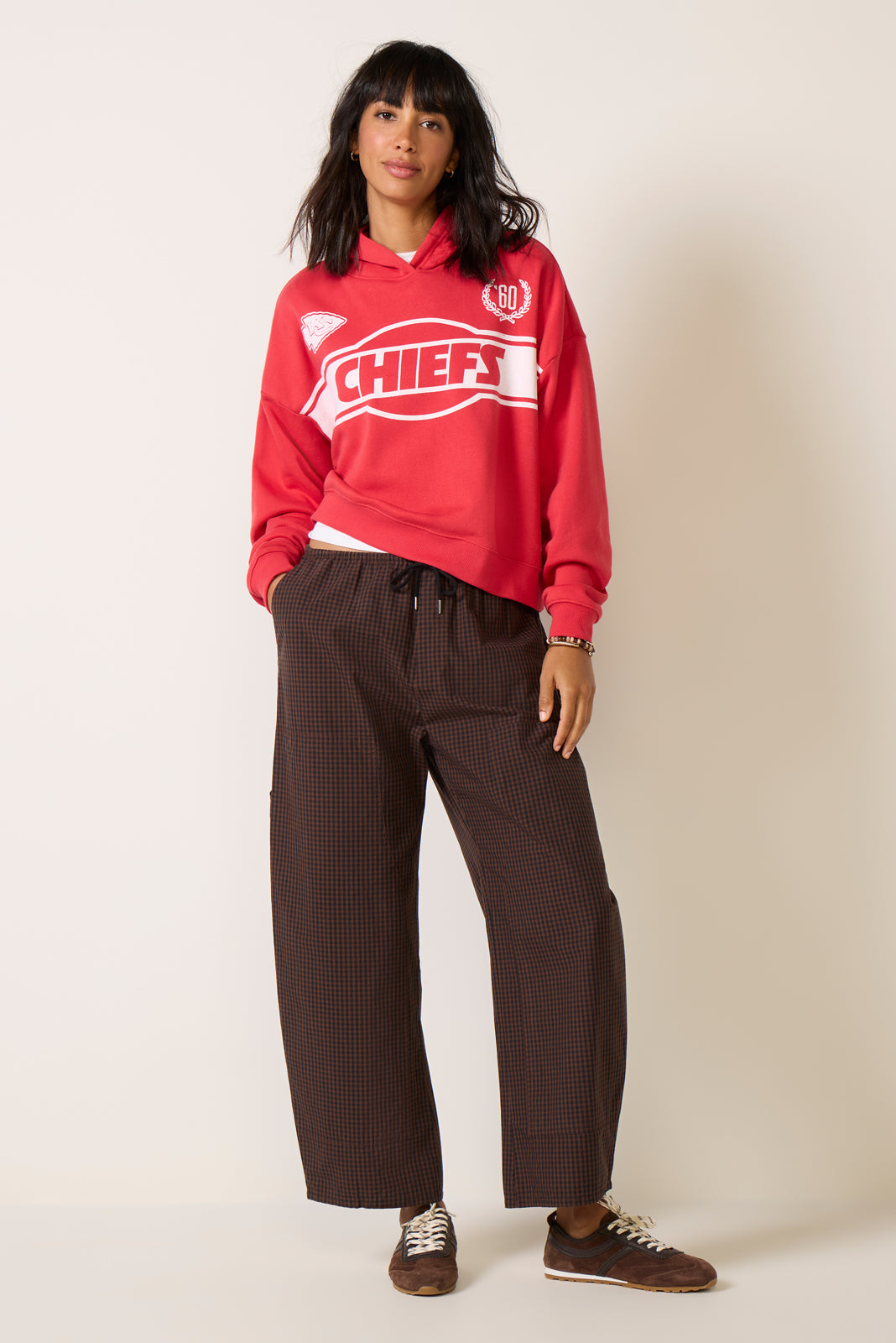 Chiefs Oversized Crop Hoodie