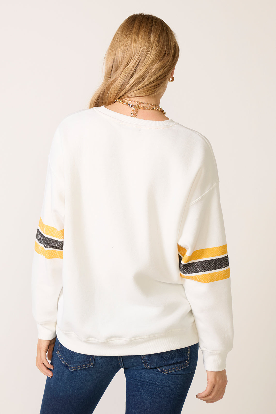 Pittsburgh Steelers Oversized Stripe Sweatshirt