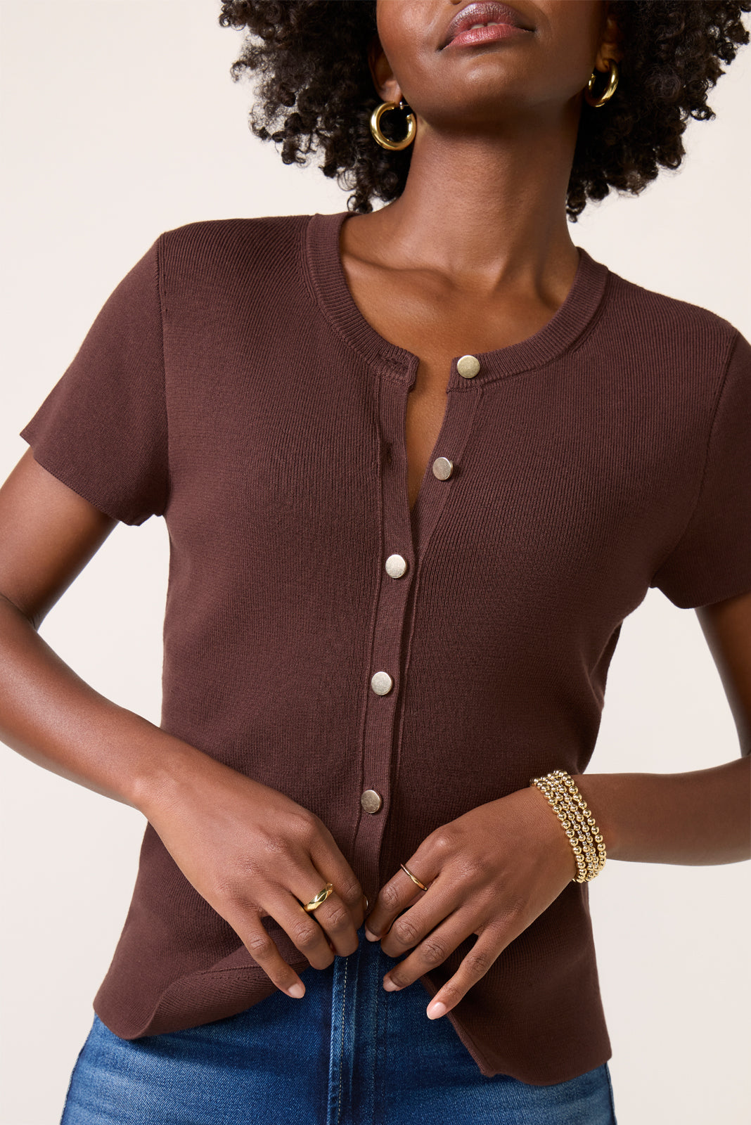 Eden Button Front Sweater