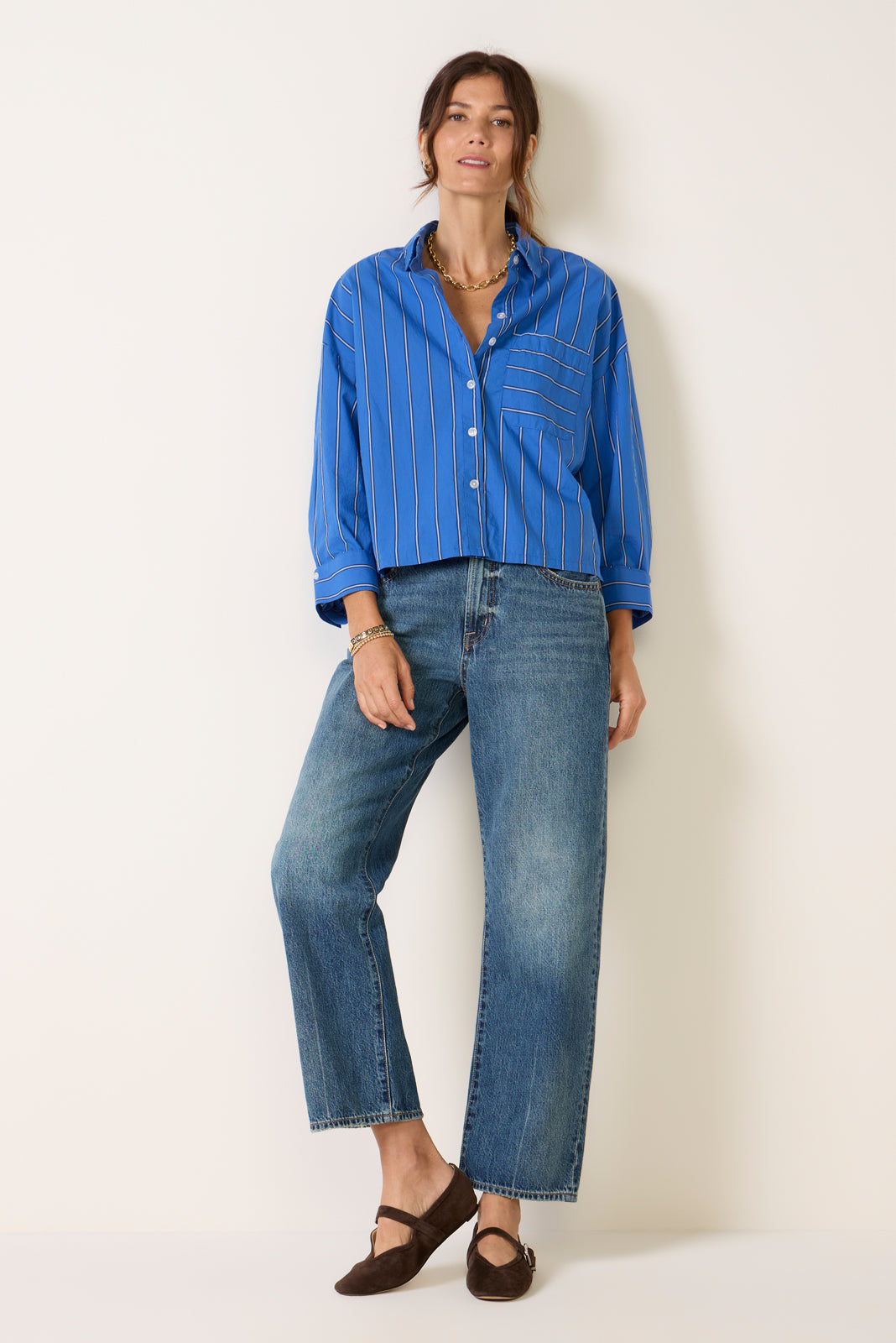 Aiden Crop Shirt