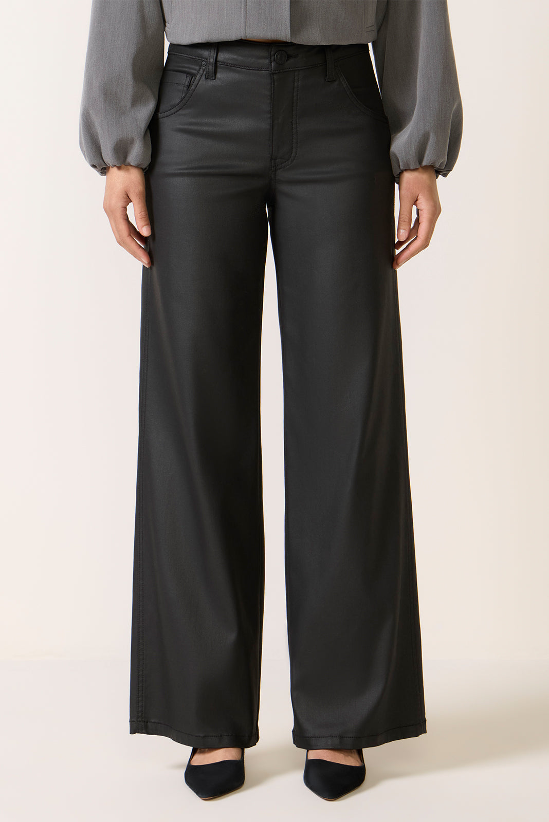 Jodi Coated Straight Pant