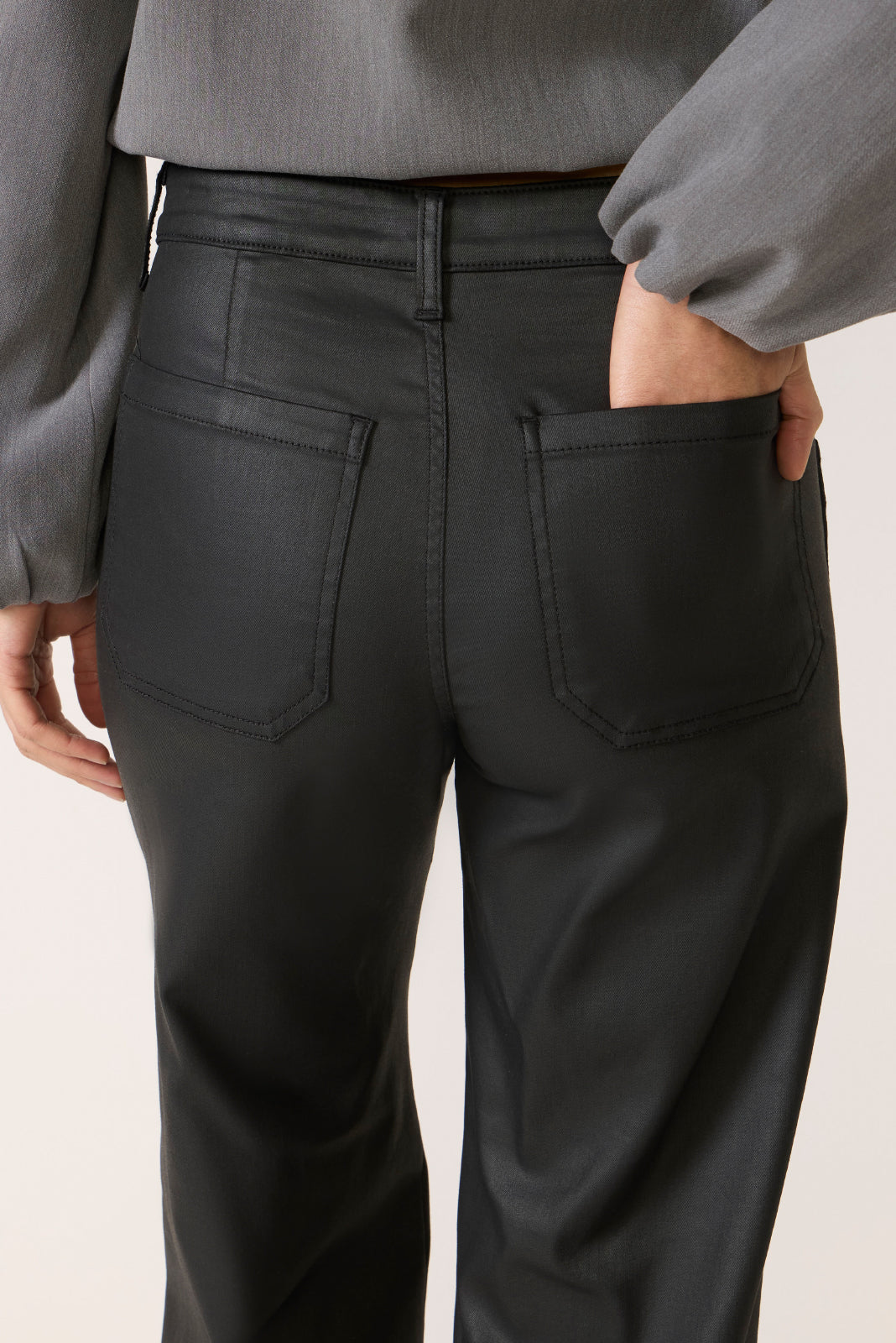 Jodi Coated Straight Pant