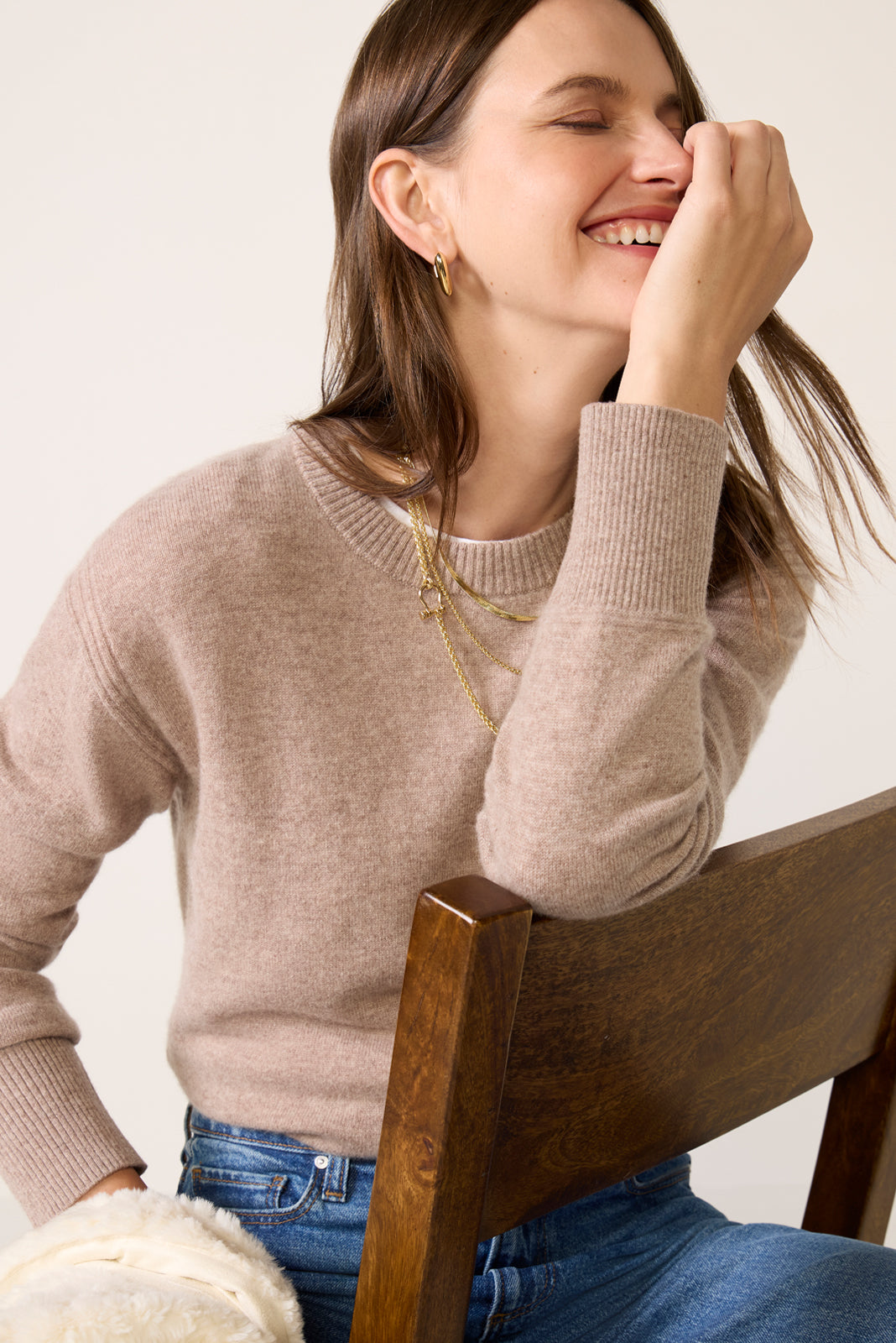 Minka Long Sleeve Cashmere Sweater