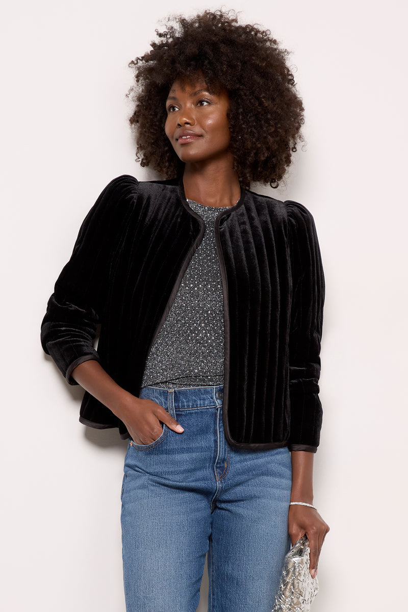 Quilted Velour Jacket main image 0
