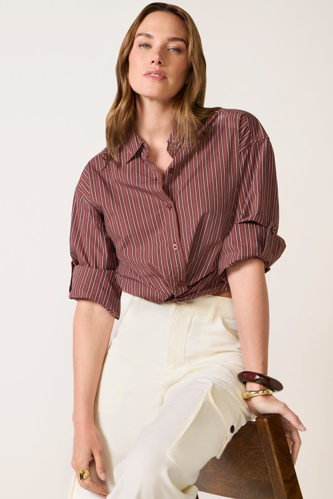 Adam Twist Front Shirting
