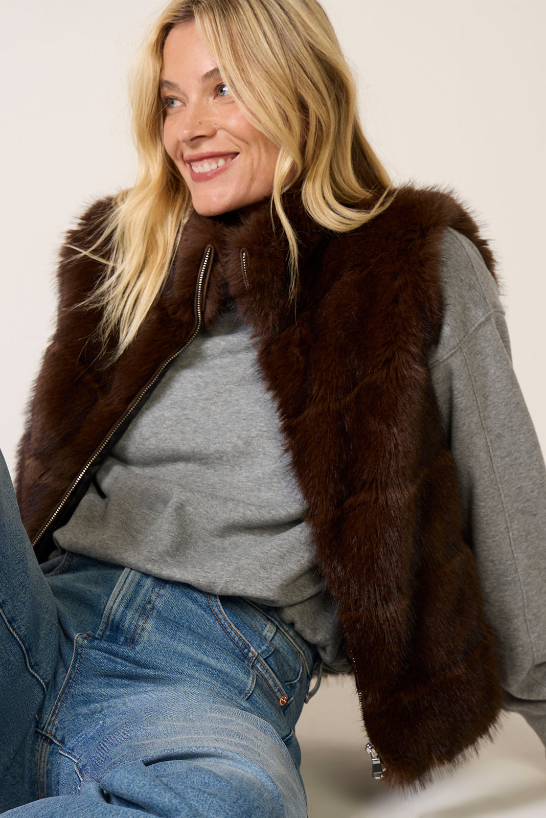 Meghan Mink Vest