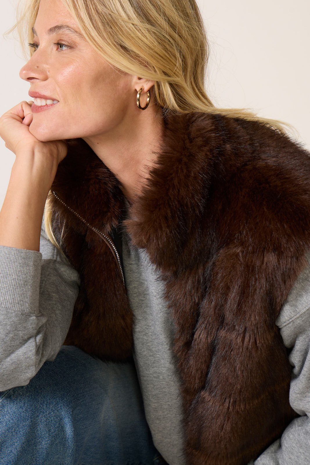 Meghan Mink Vest