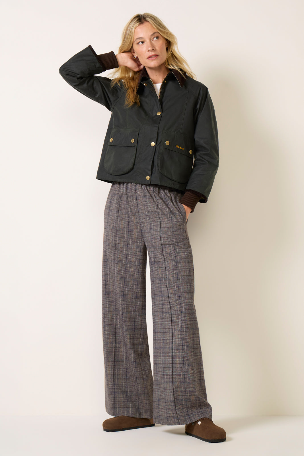 Cropped Beadnell Wax Jacket