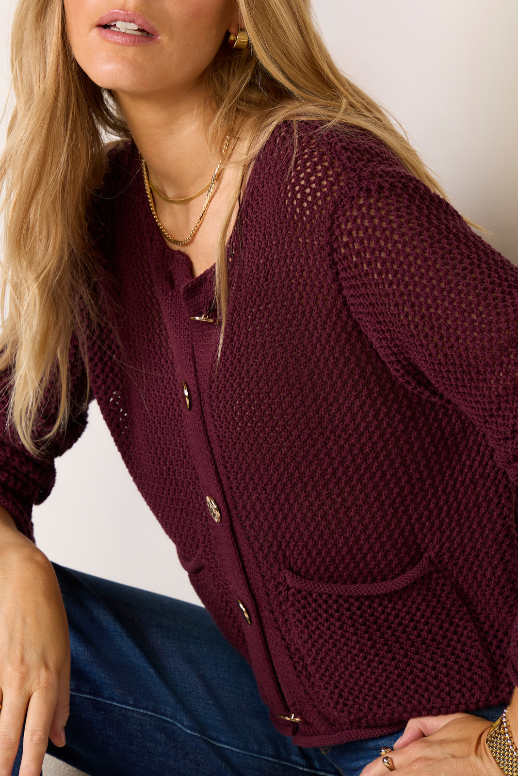 Emery Open Stitch Cardigan