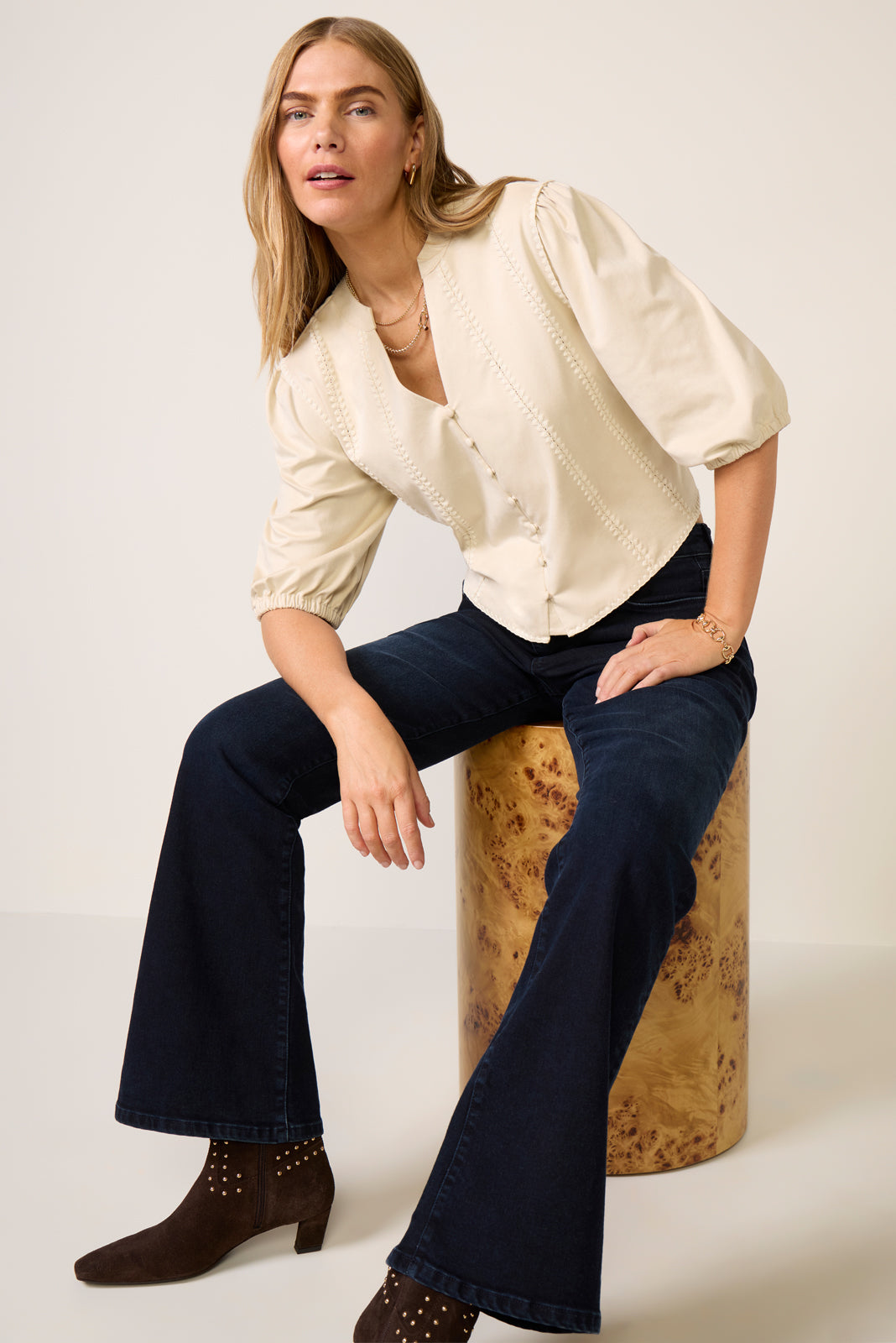 Vincent Faux Suede Top